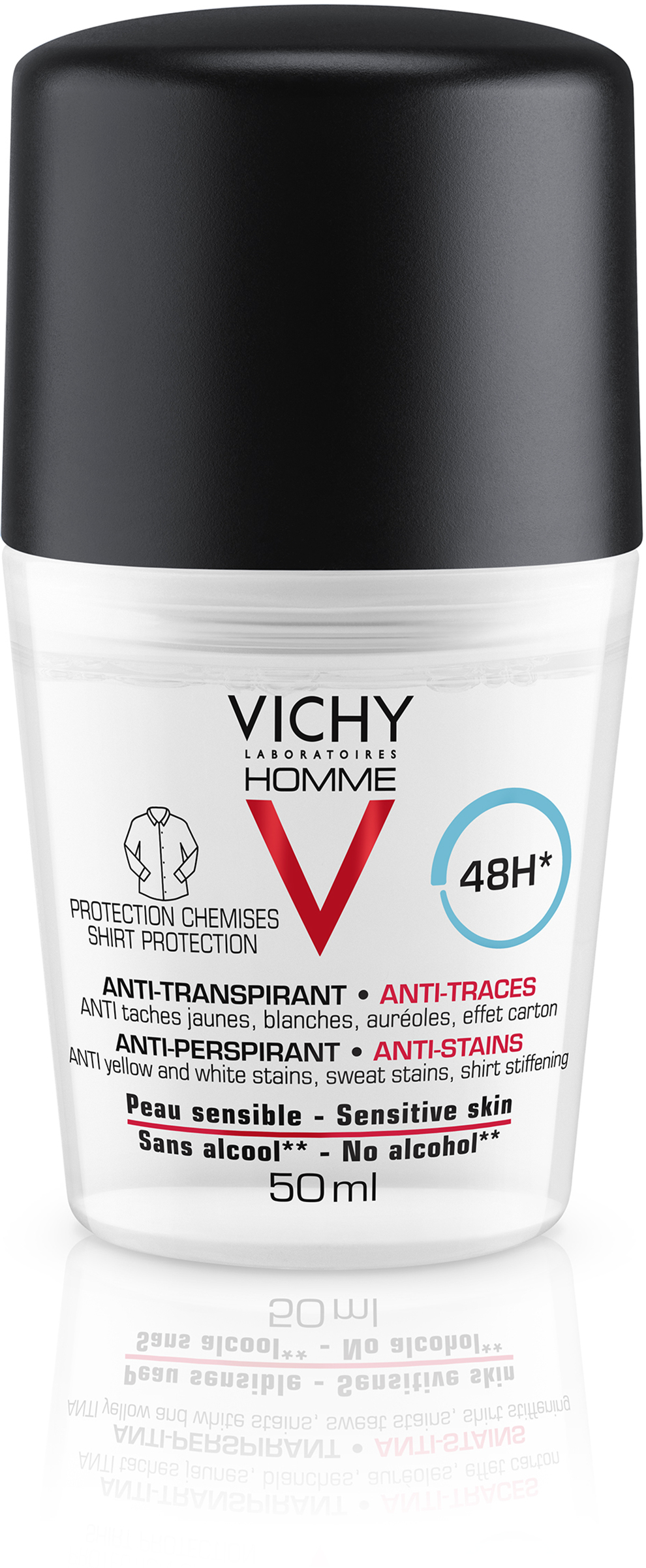 Vichy Homme Anti-Perspirant 48H Shirt Protection Deodorant 50 ml
