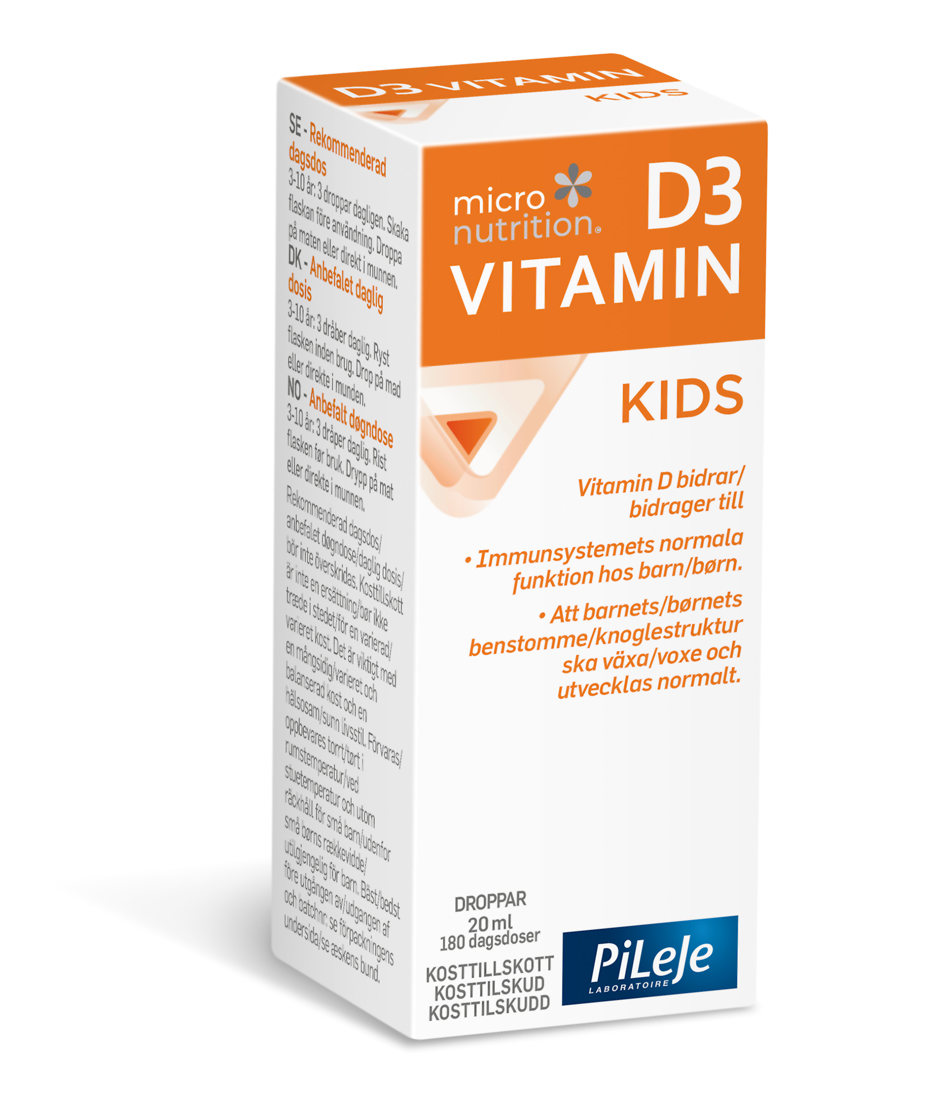 Micronutrition D3 Vitamin Kids Droppar 20 ml