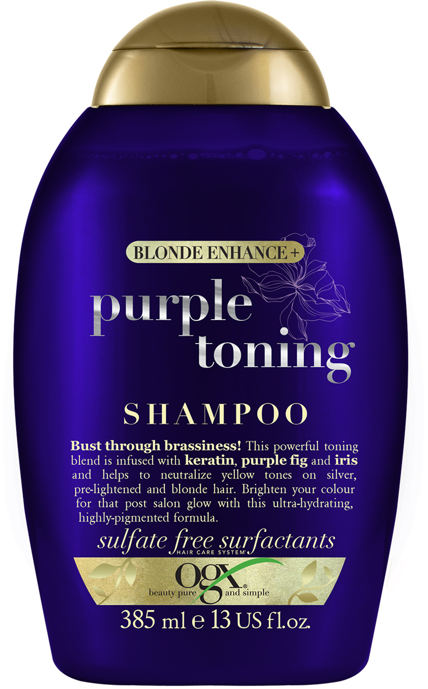 OGX Blonde Enhance + Purple Toning Shampoo 385 ml