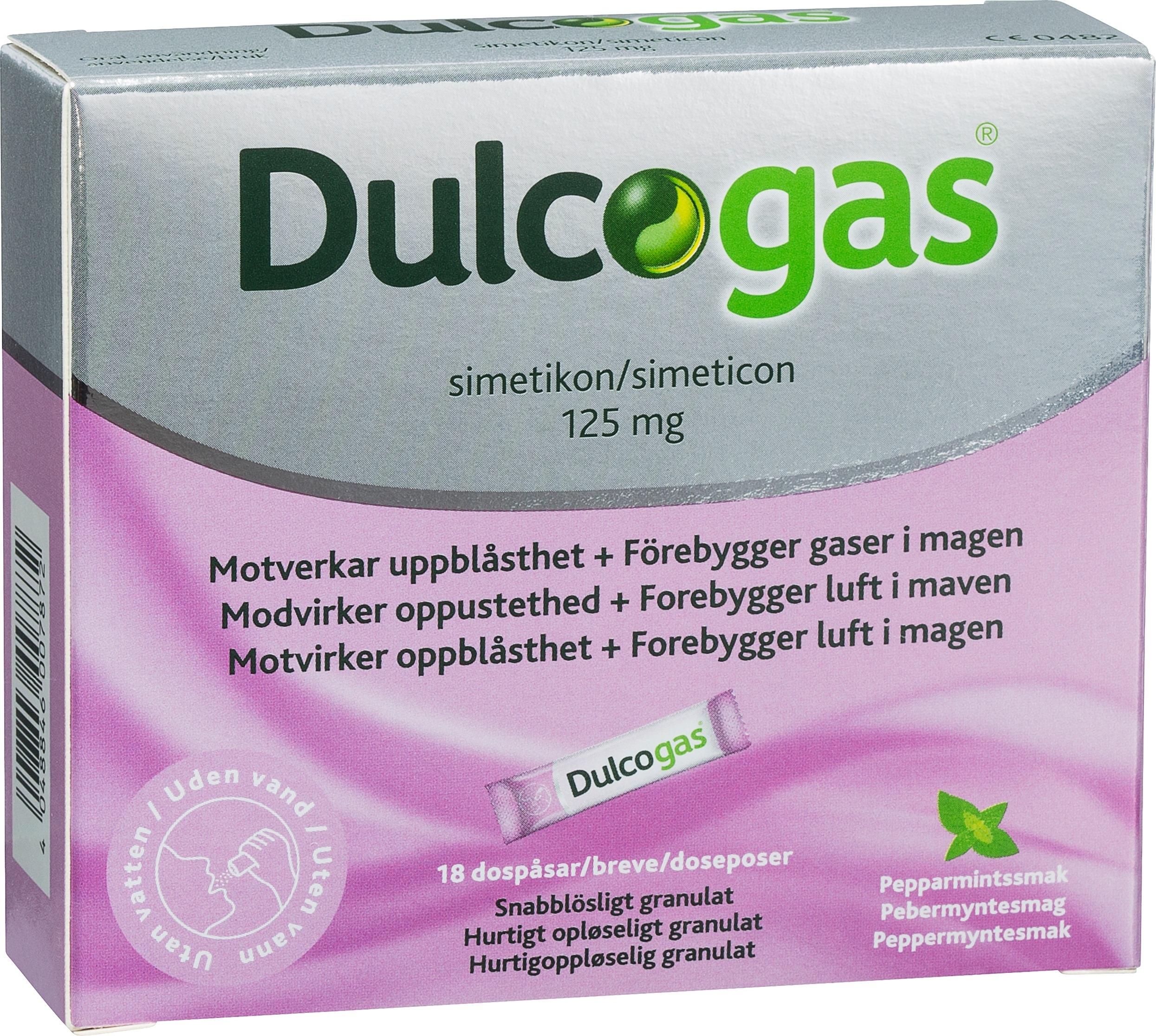 Dulcogas Mot gas i magen 18 st