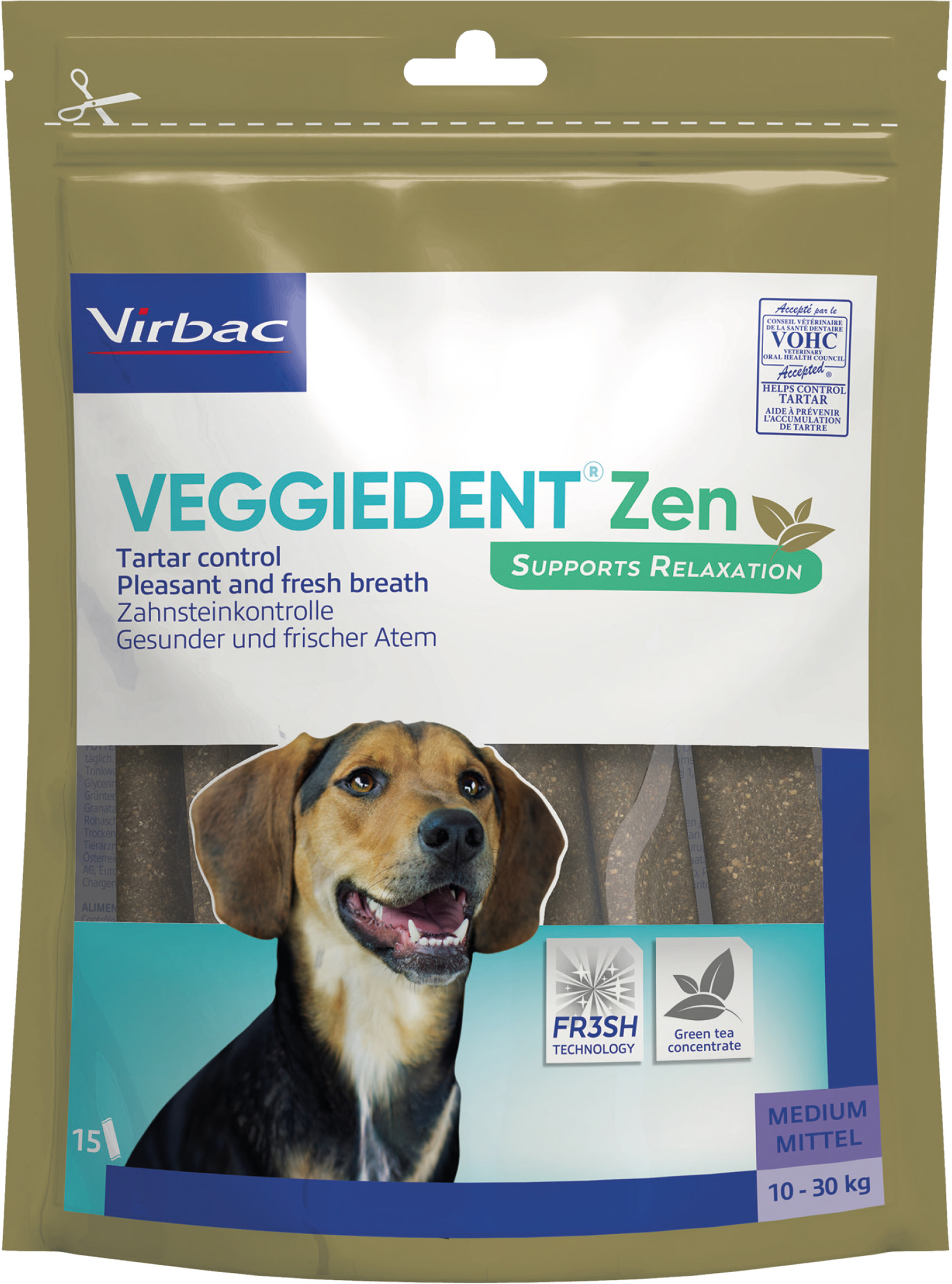 VeggieDent Zen Tuggpinnar Medium 10-30 kg 15 st