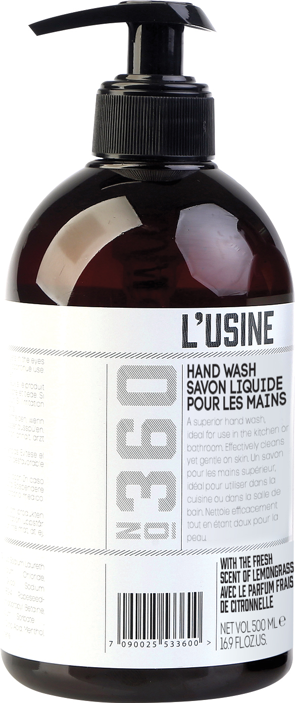 L'Usine Hand Wash Lemongrass & Fresh mint 500 ml