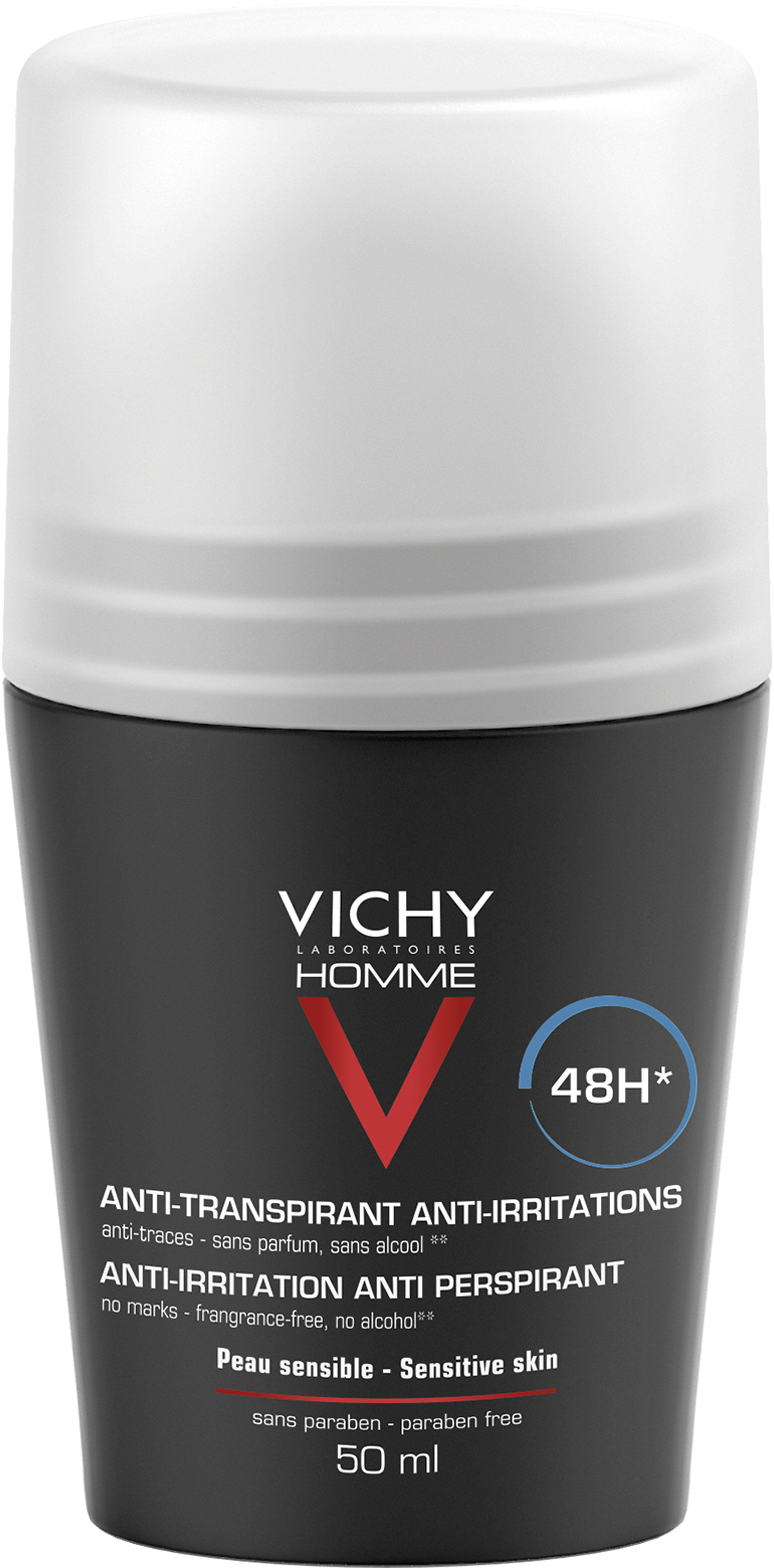 Vichy Homme Deo Roll-on 48h Anti-trace 50 ml