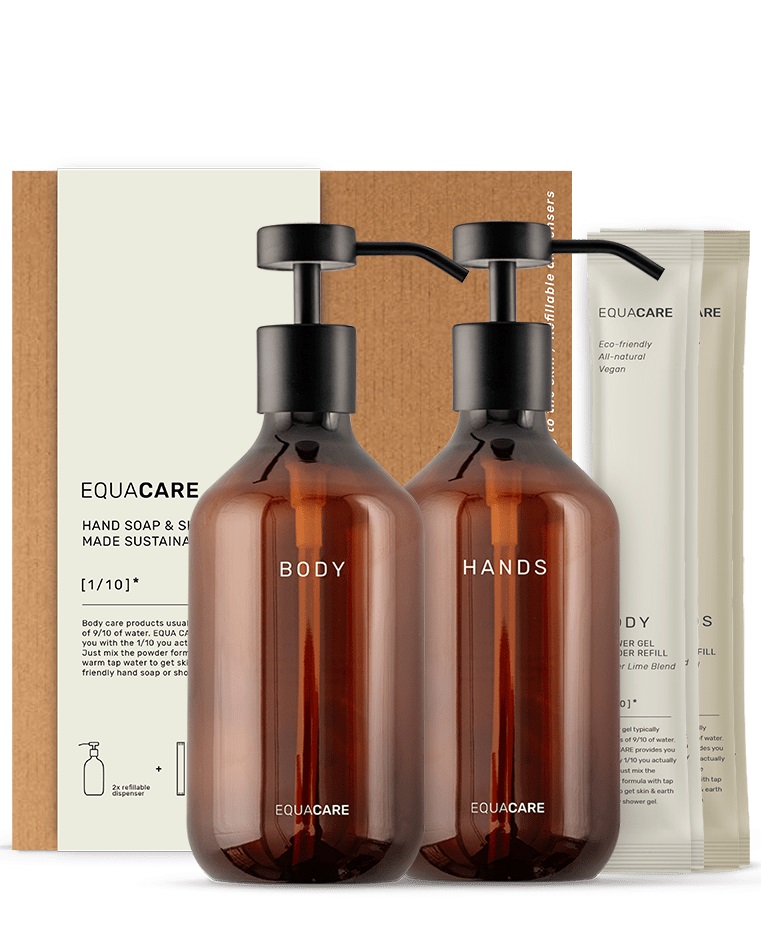 Equa Care Duo Pack Hand & Body 2 Flaskor + 4 Refillpåsar