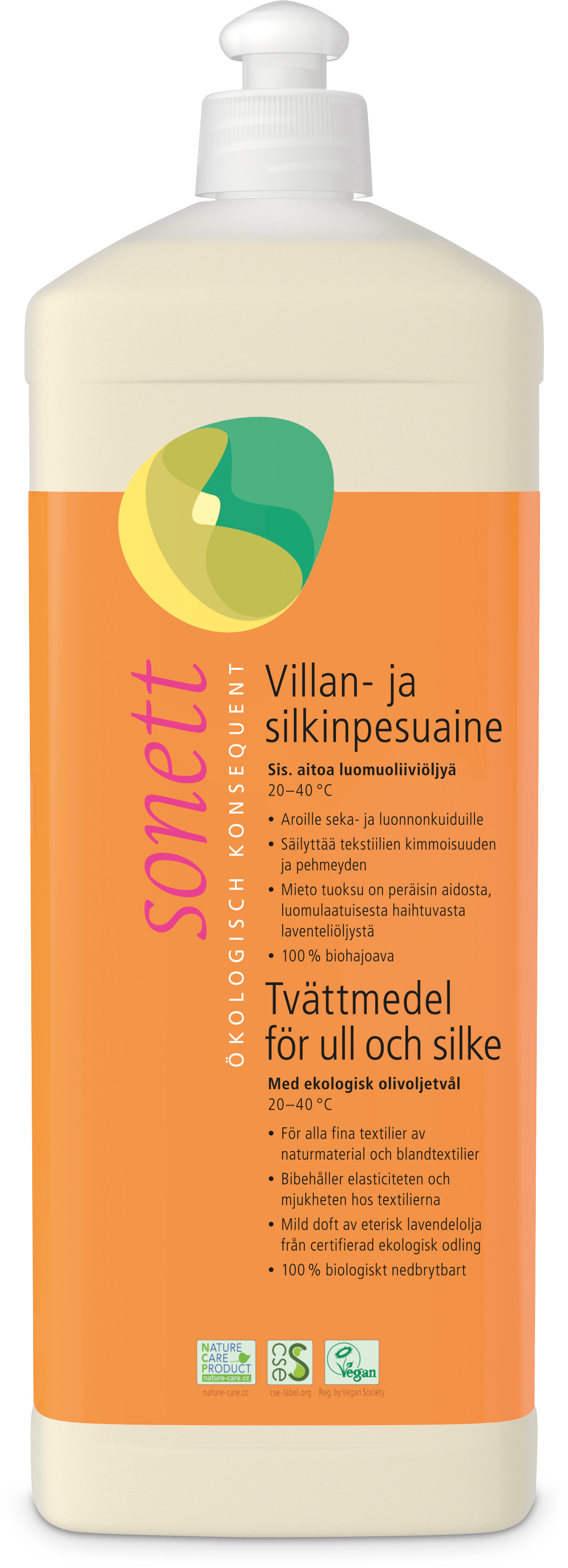 Sonett Flytande Tvättmedel Ull & Silke 1 liter