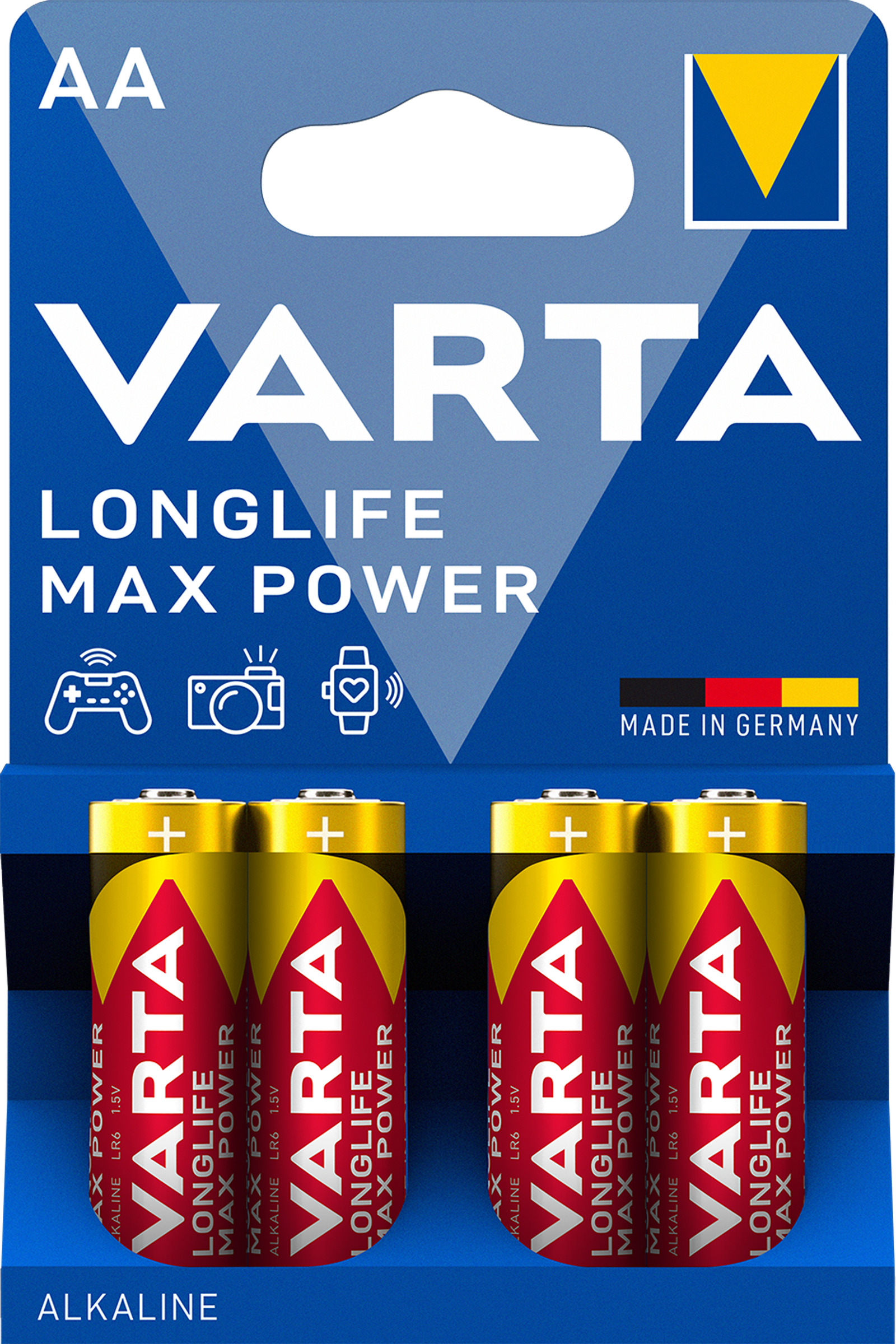 Varta Longlife Max Power AA Batteri 4st