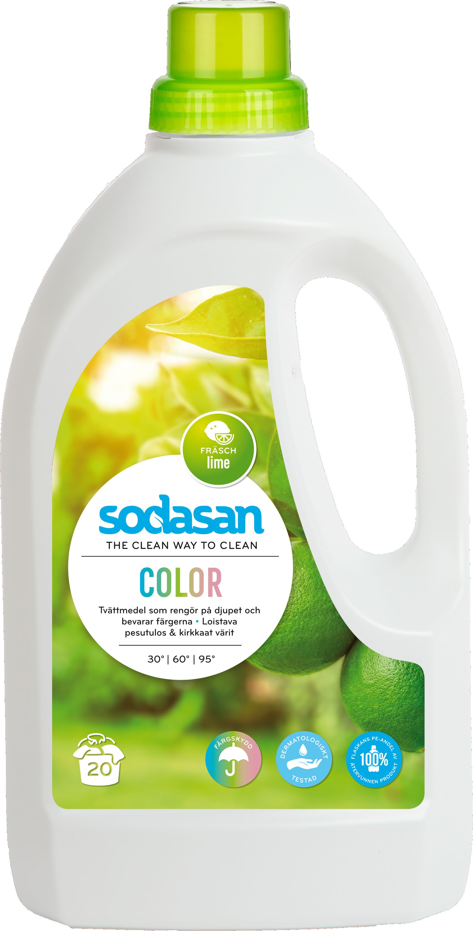 Sodasan Tvättmedel Color Lime 1,5 l