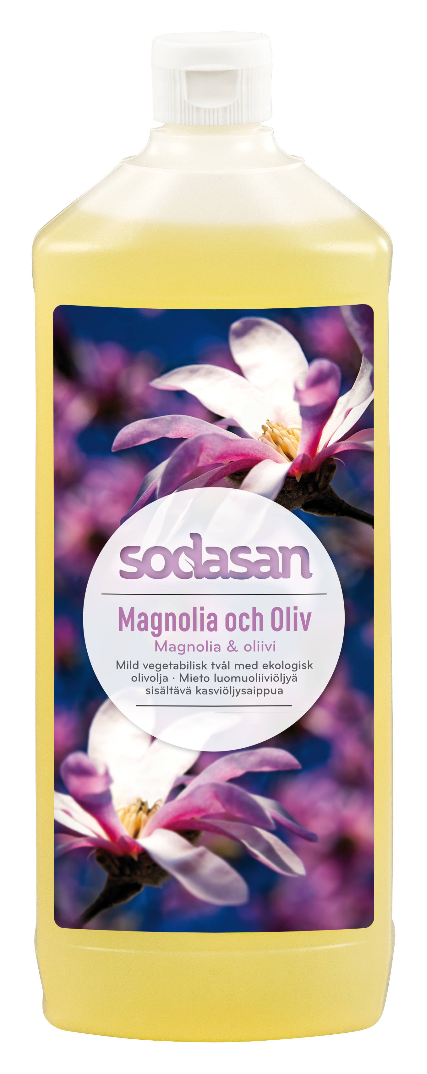Sodasan Magnolia & Oliv Flytande Tvål 1 l