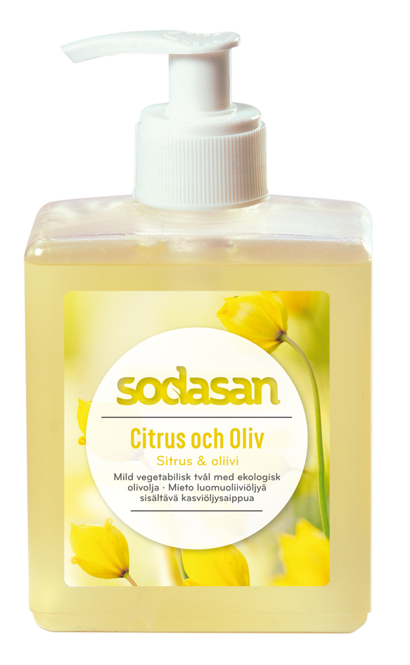 Sodasan Citrus & Oliv Flytande Tvål 300 ml