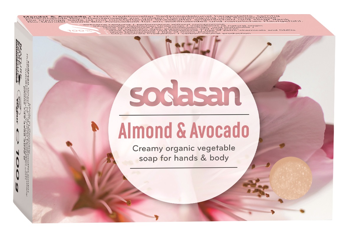 Sodasan Mandel & Avokado Tvål 100 g