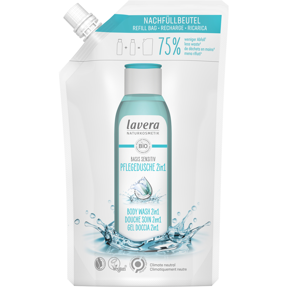 Lavera Naturkosmetik Basis Sensitiv Body Wash 2In1 Refill 500 ml