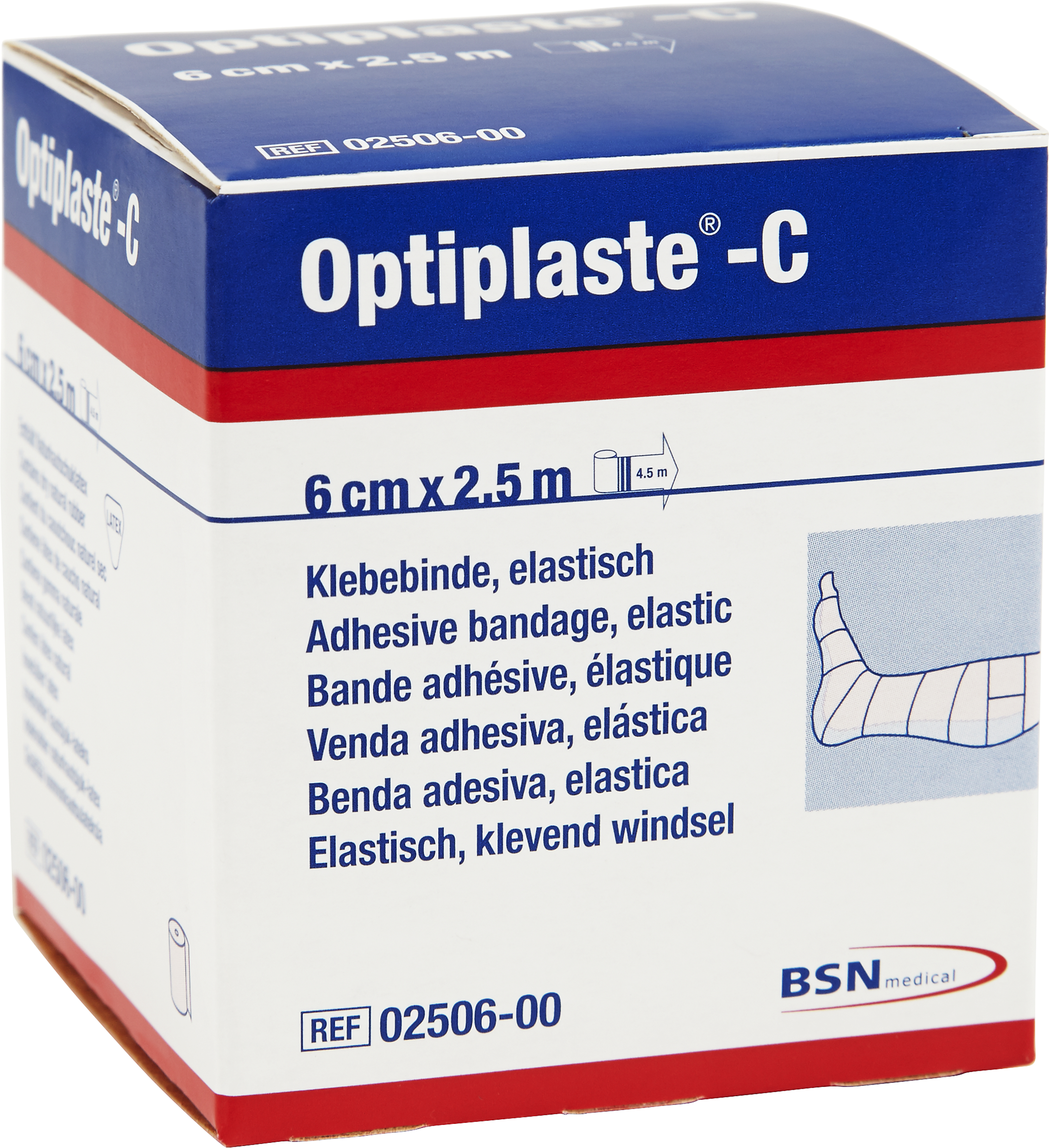 Optiplaste C Klisterlinda 1 st 6 cm x 2.5 m