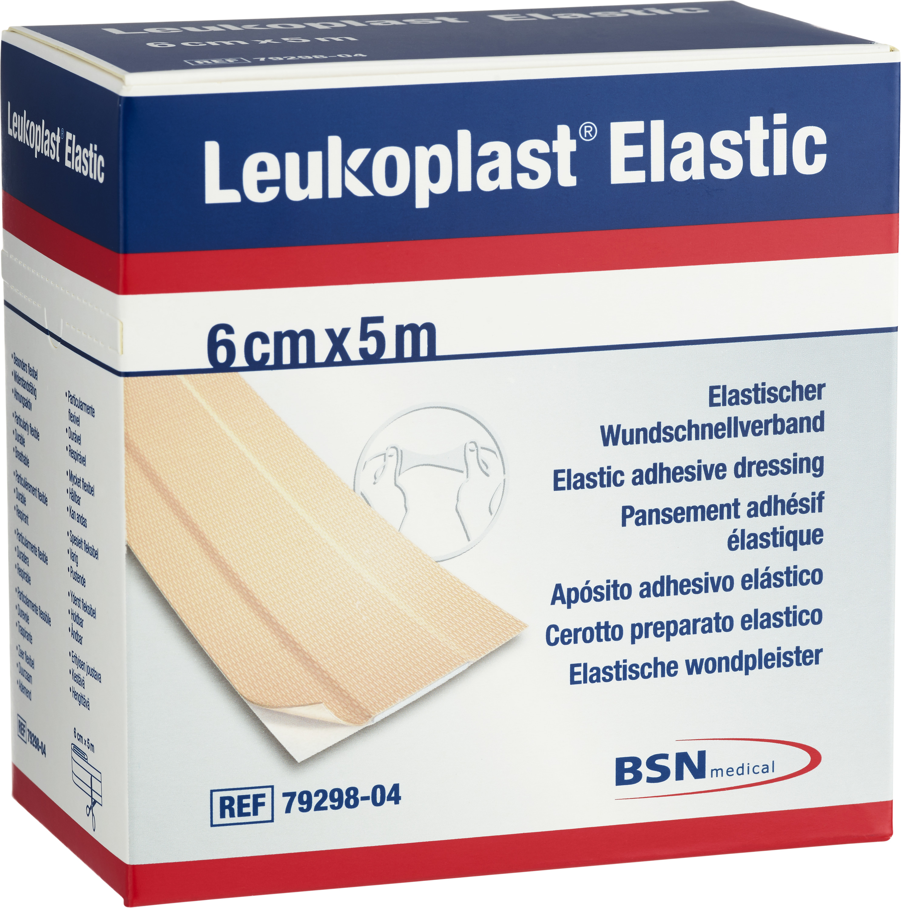 Leukoplast Elastic 6 cm x 5 m