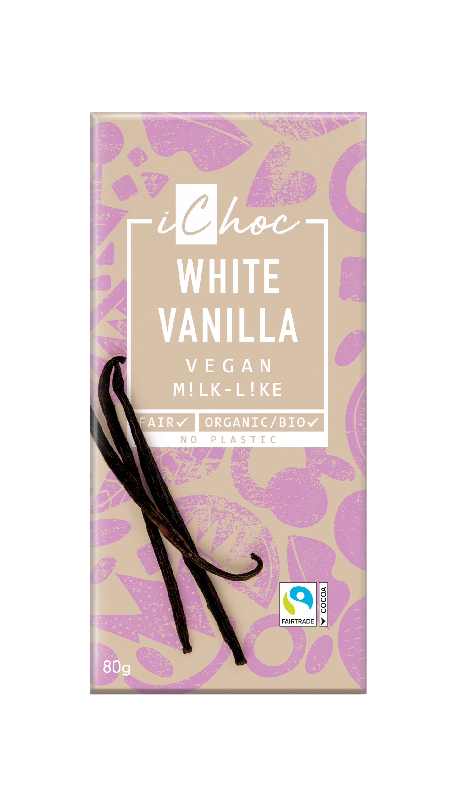 iChoc White Vanilla Vegan 80g