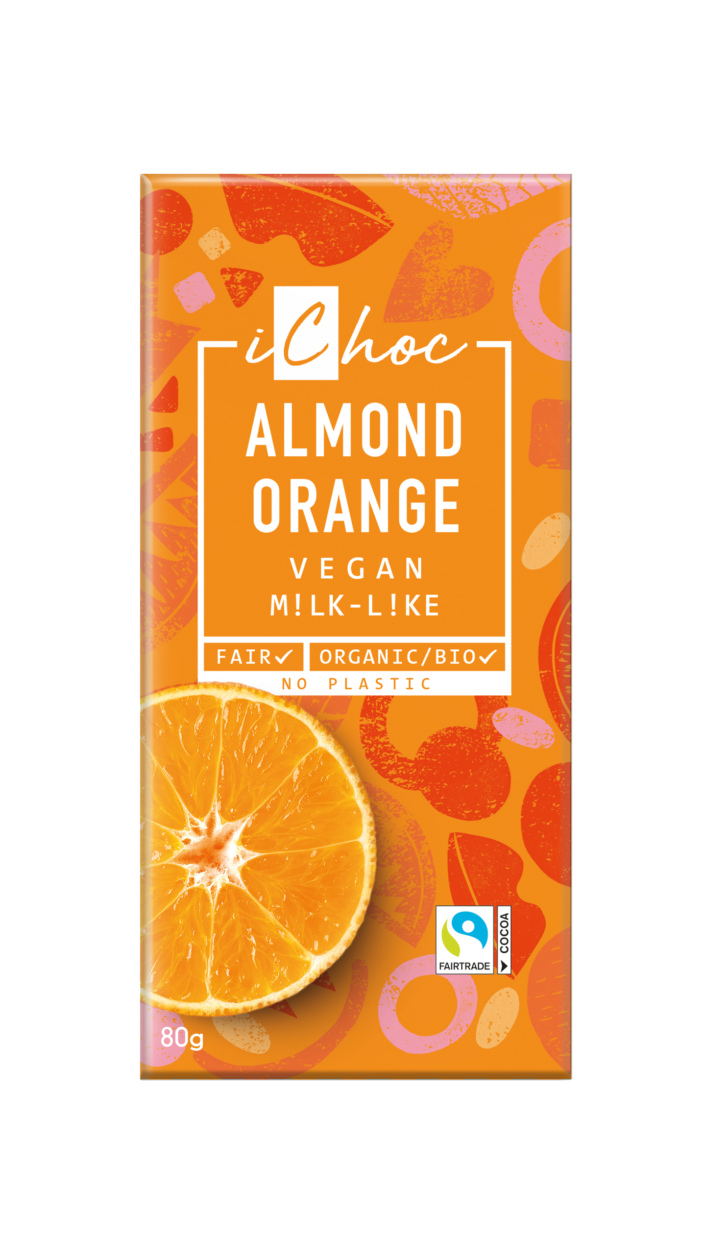 iChoc Almond Orange Vegan 80g