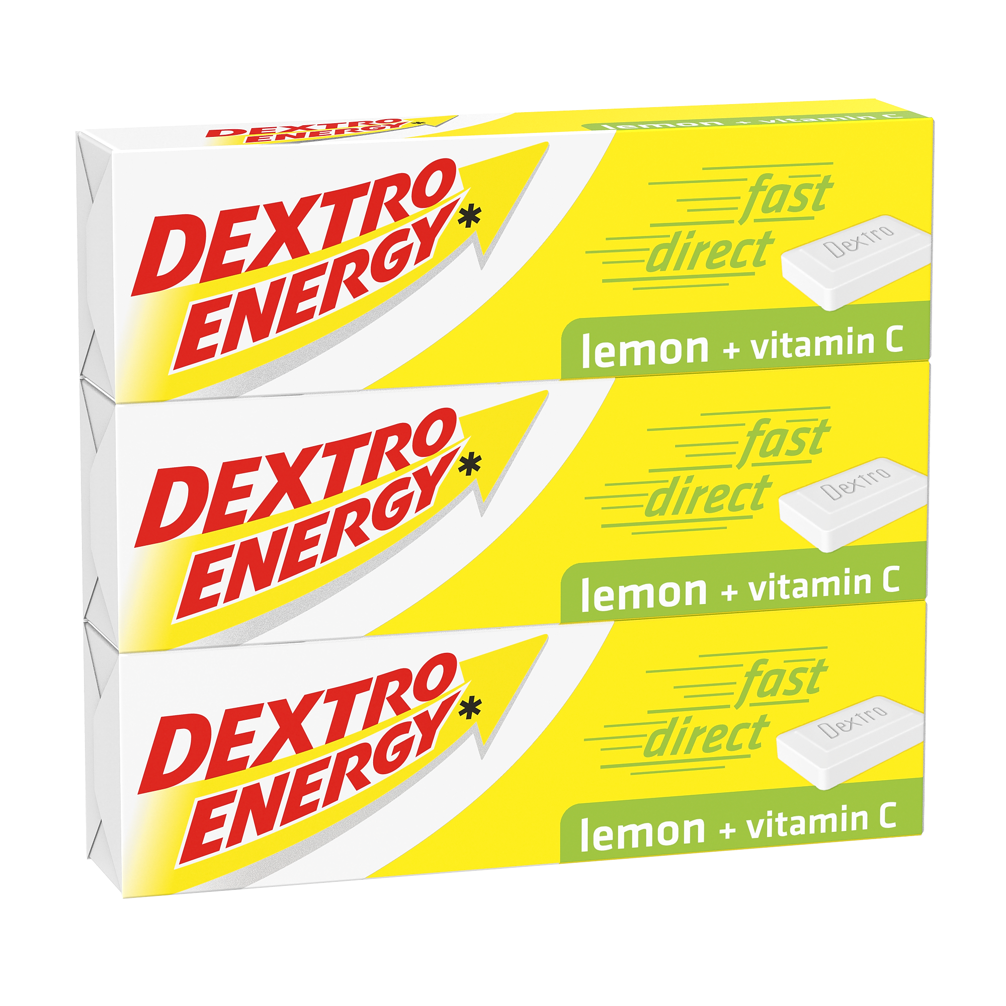 Dextro Energy Lemon Sticks 3-pack