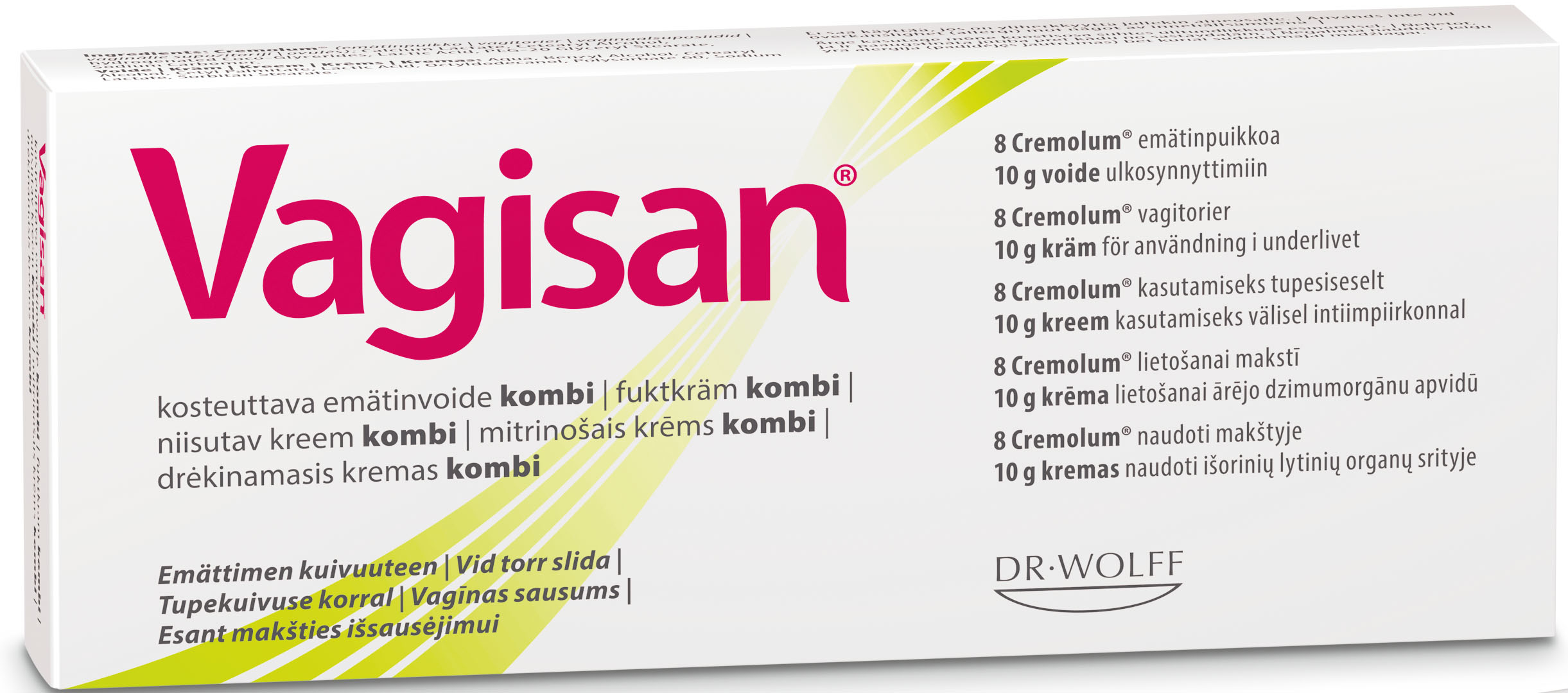 Vagisan Fuktkräm kombi vaginal 8 st