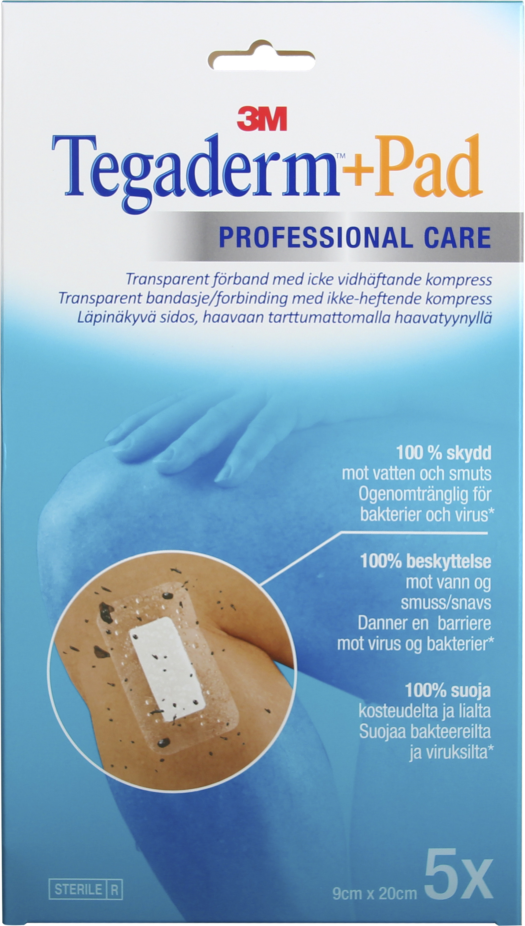 Tegaderm™ +Pad 9 cm x 20 cm 5 st