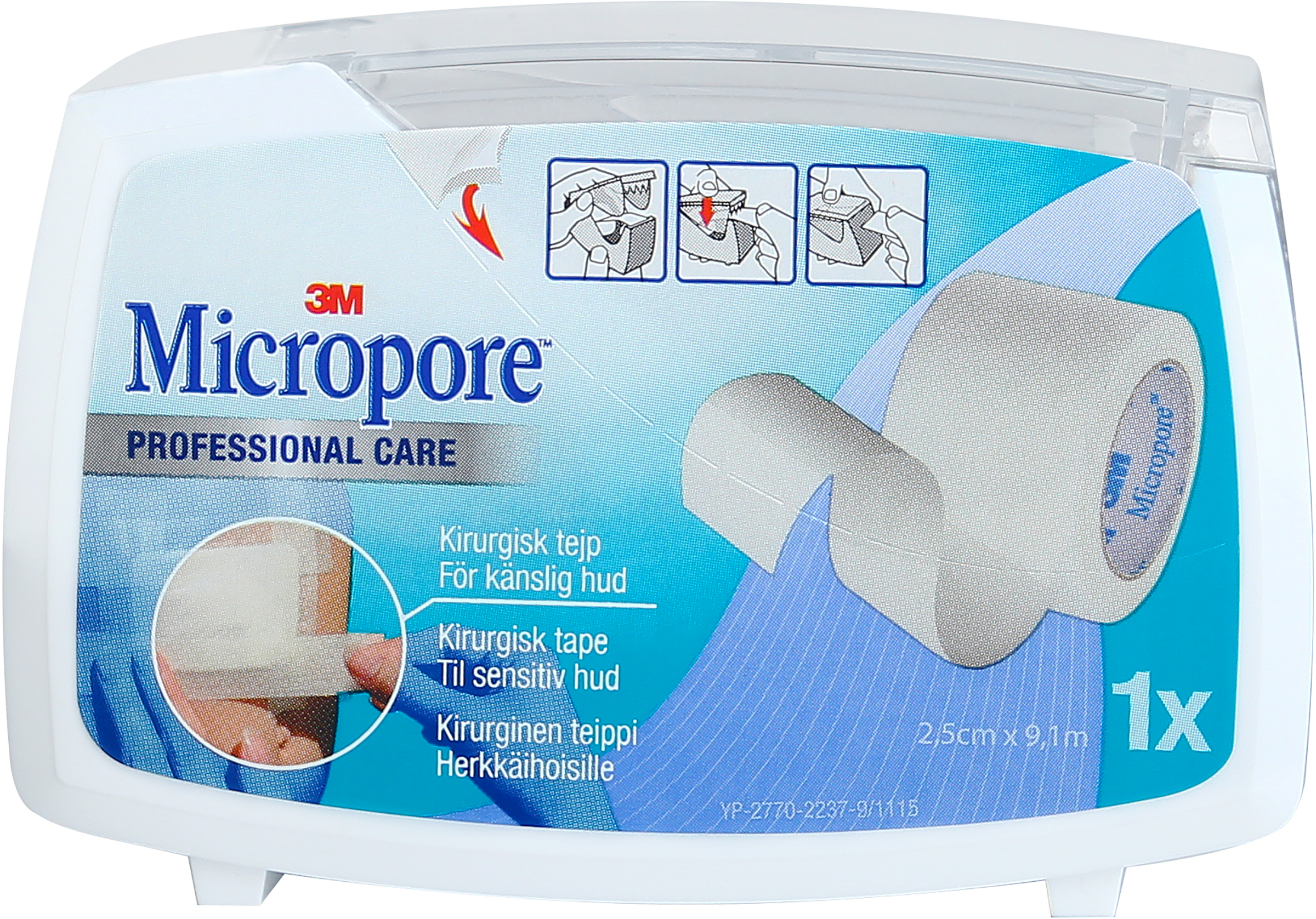 Micropore Kirurgisk Tejp Vit 9,14 x 2,5 cm