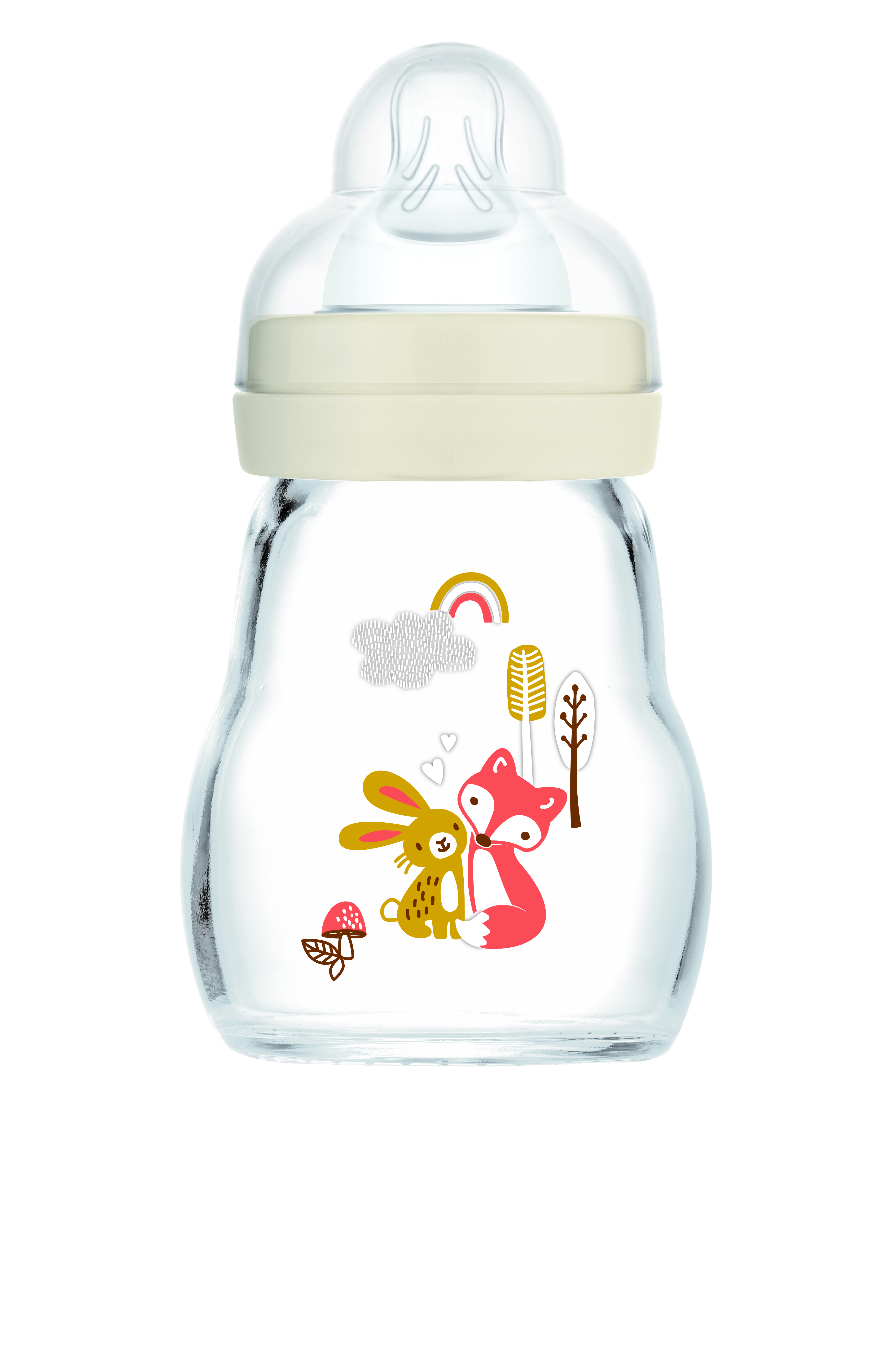 MAM Feel Good Nappflaska Glas 0+ Månader Neutral 170 ml