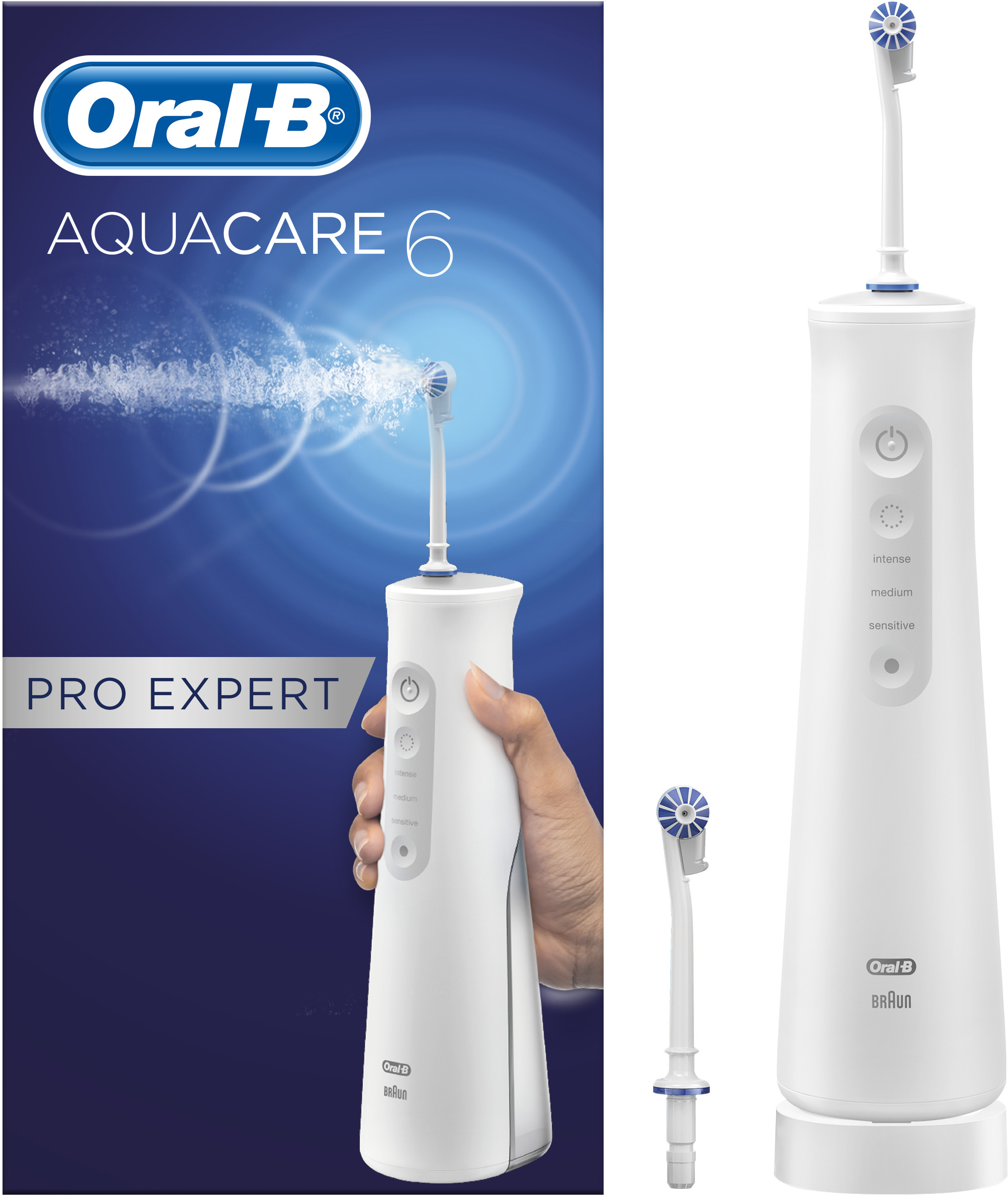 Oral-B AquaCare 6 Pro Expert Water Flosser Oxyjet-Teknik 1 st