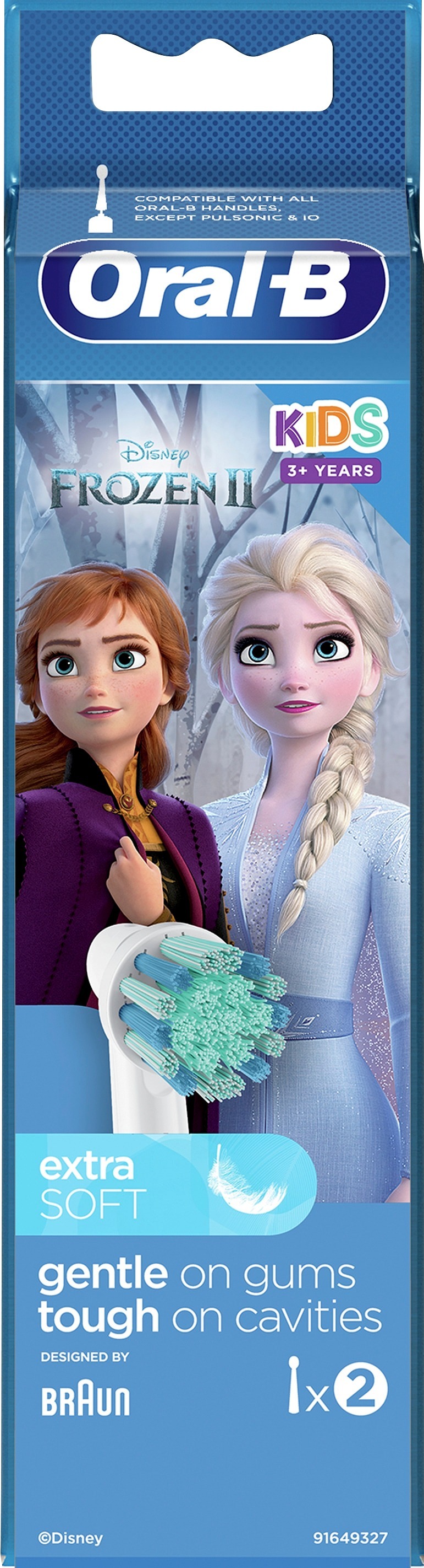 Oral-B Kids Frozen 2 Extra Soft Tandborsthuvud 2 st