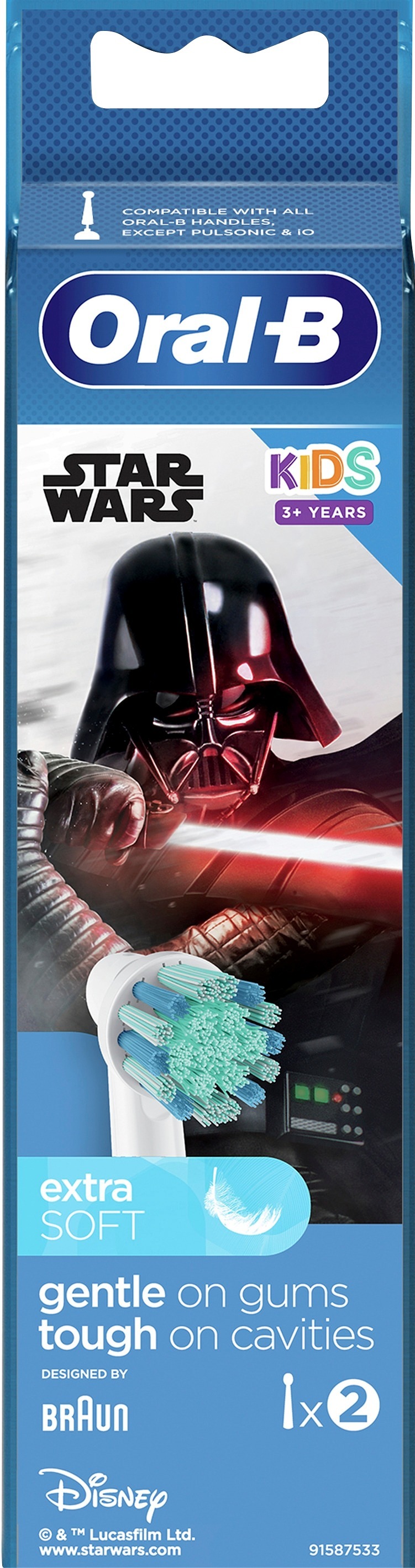 Oral-B Kids STAR WARS Extra Soft Tandborsthuvud 2 st