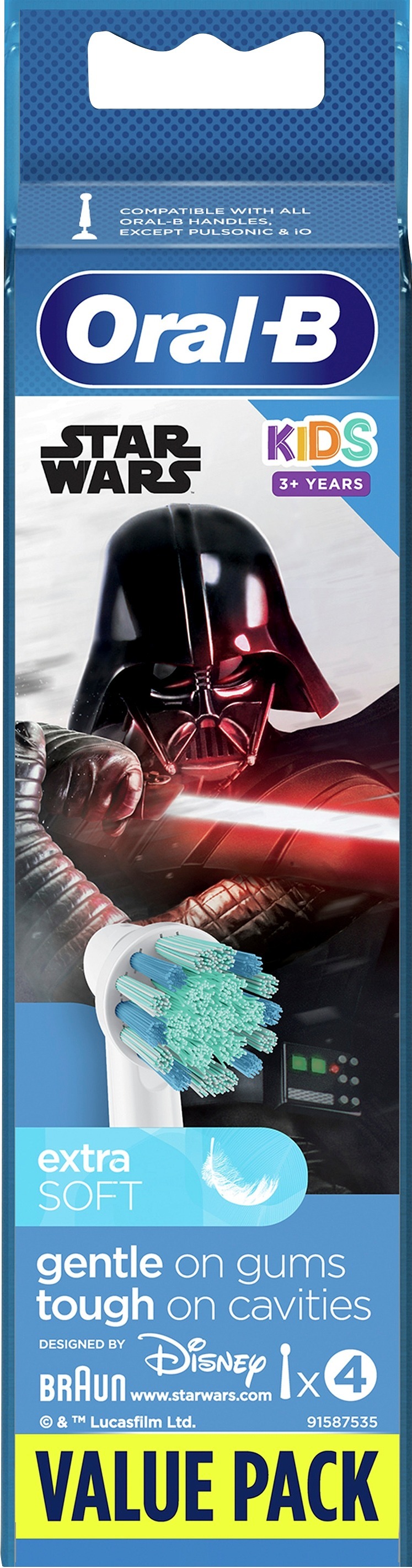 Oral-B Kids Star Wars Extra Soft Tandborsthuvud 4 st