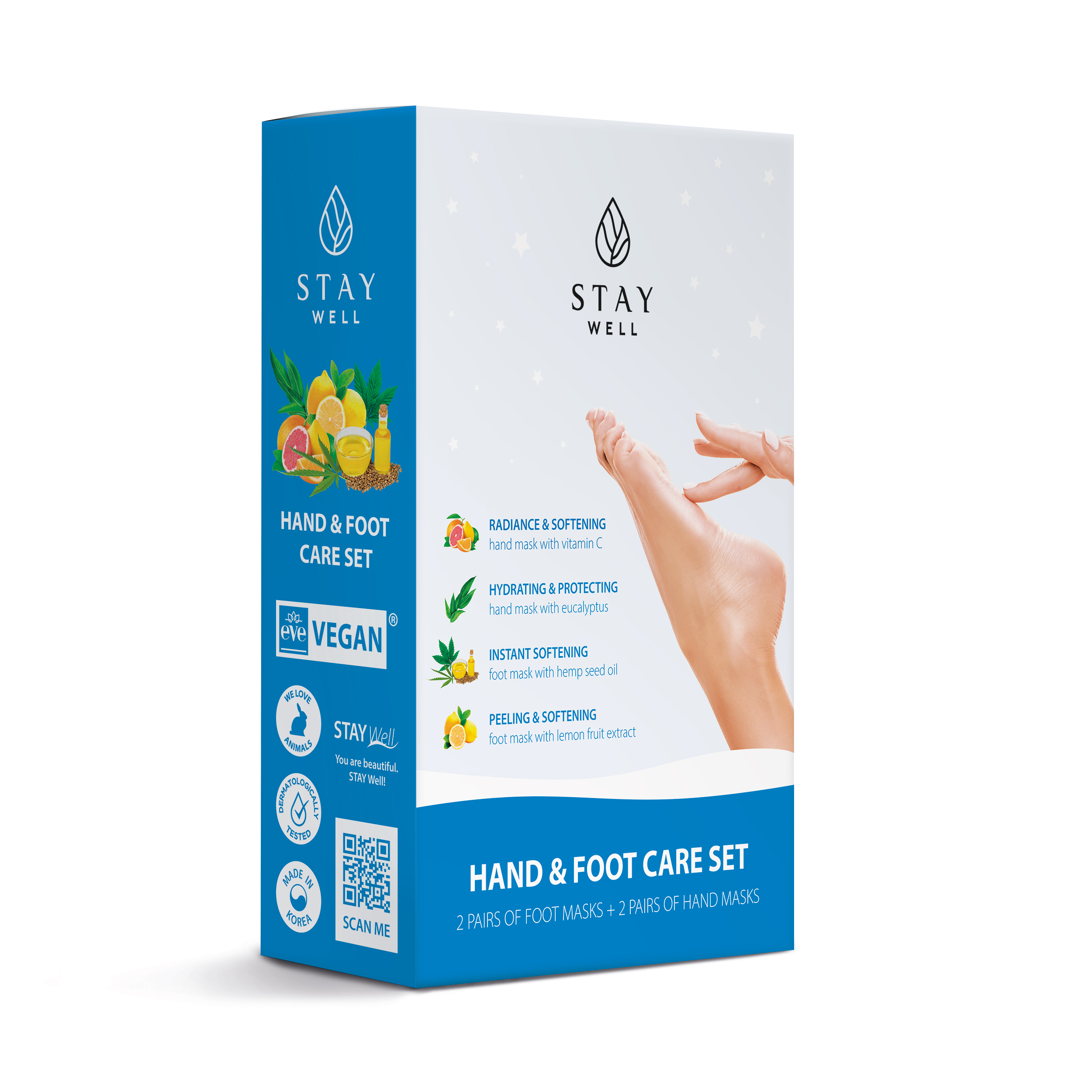 STAY Well Hand & Foot Masks 2 x 2 st
