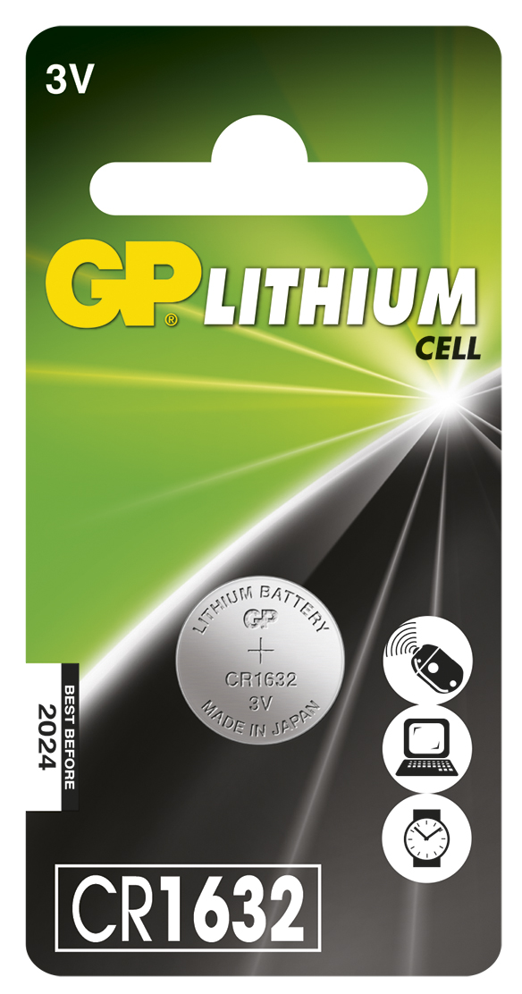 GP Lithium 1632-C1 Knappcellsbatteri 1 st