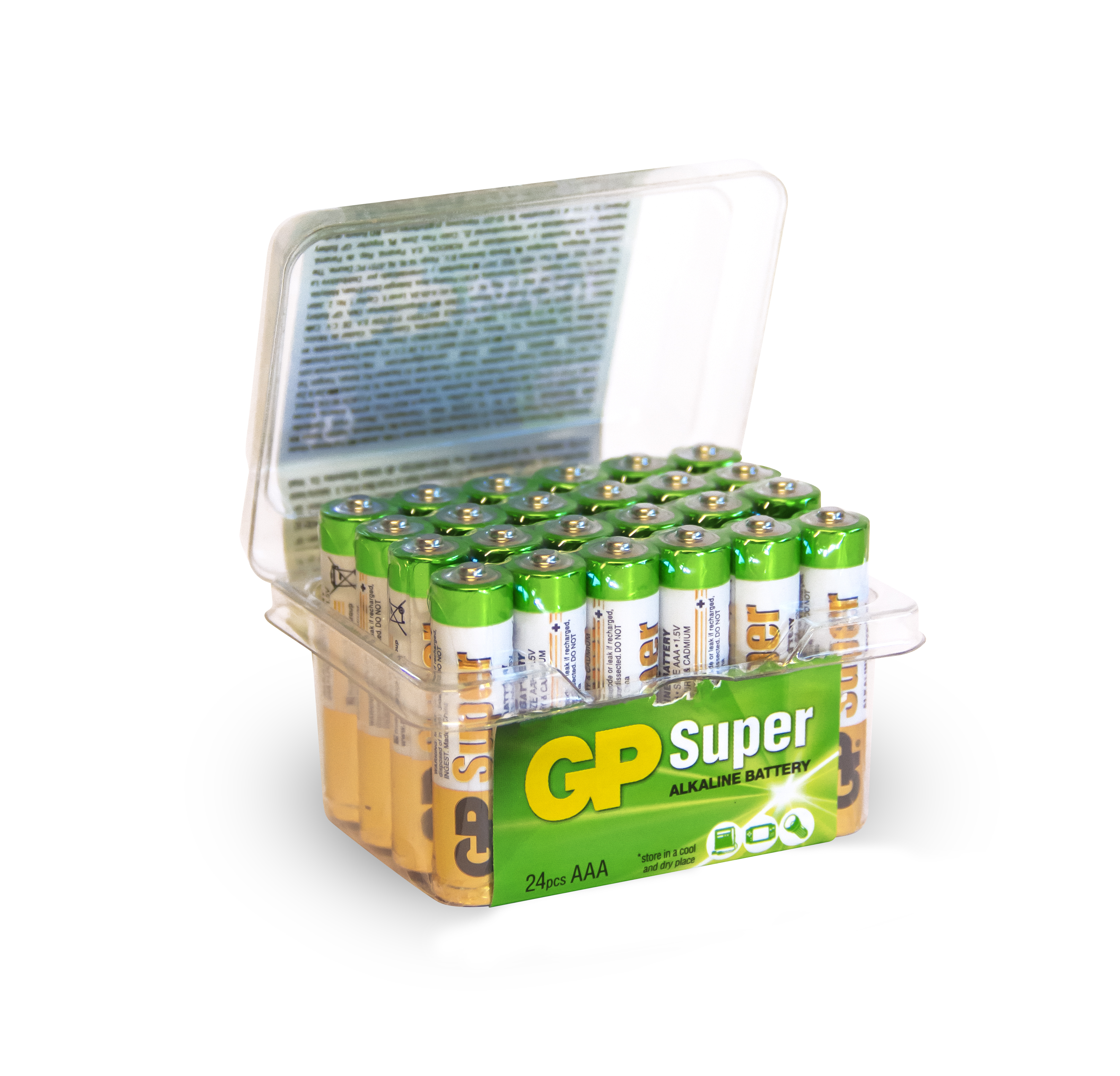 GP Super Alkaline AAA-batteri 24A/LR03 24 st