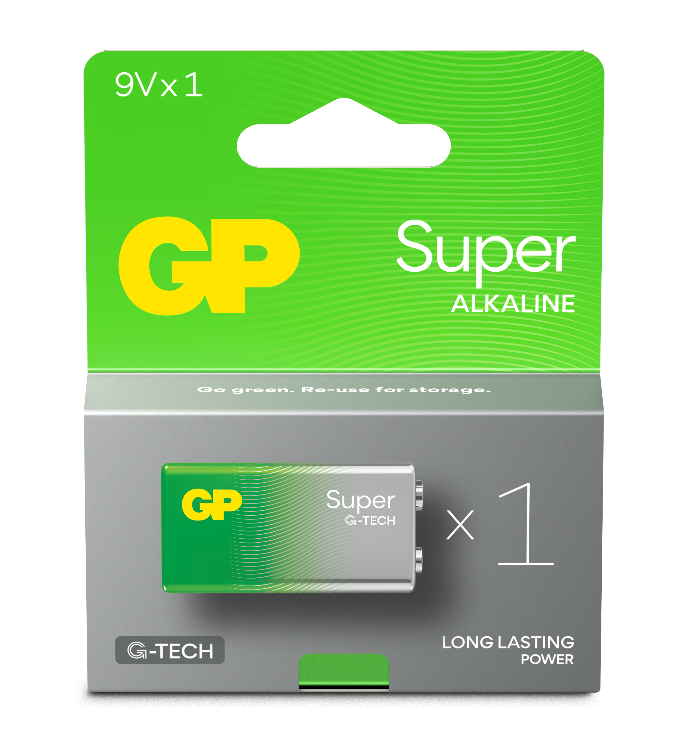 Köp GP Super Alkaline 9V-batteri 1604A/6LF22 1 st | Apohem