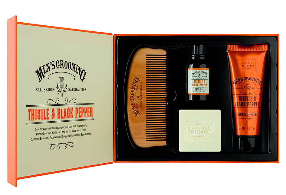 The Scottish Fine Soaps Company Men´s Grooming Thistle & Black Pepper Face & Beard Care Kit