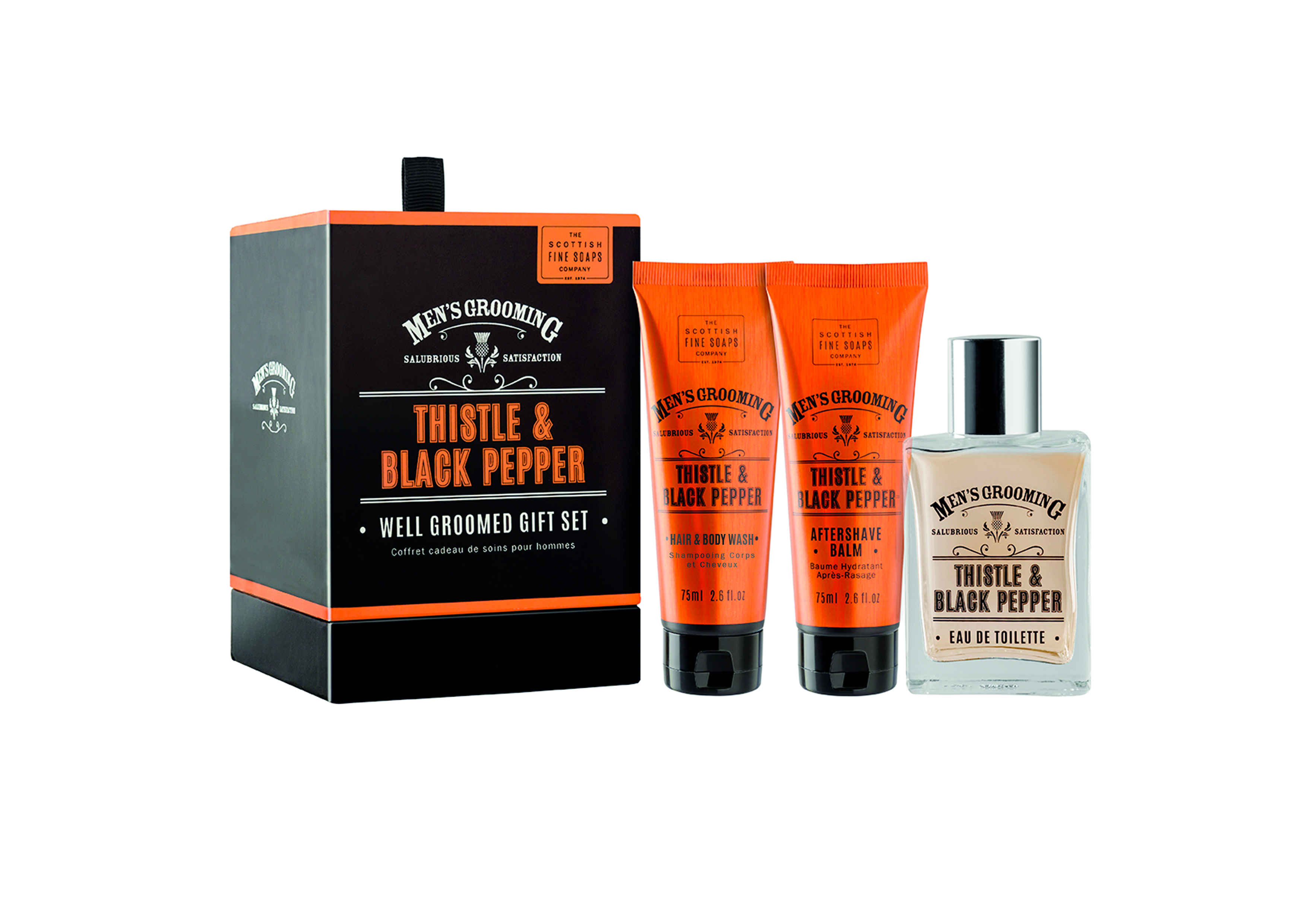 The Scottish Fine Soaps Company Men´s Grooming Thistle & Black Pepper Well Groomed Gift Set