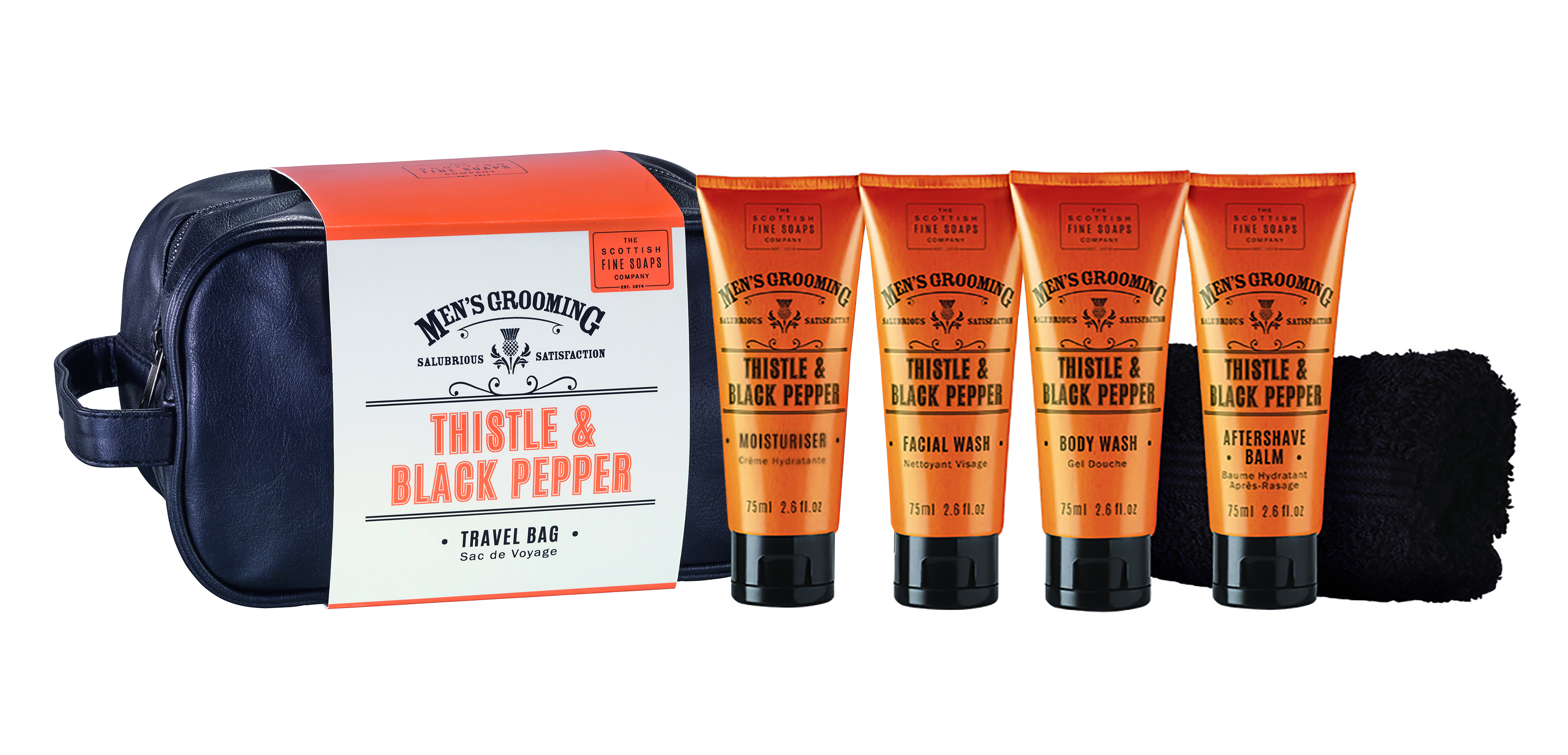 The Scottish Fine Soaps Company Men´s Grooming Thistle & Black Pepper Travel Bag