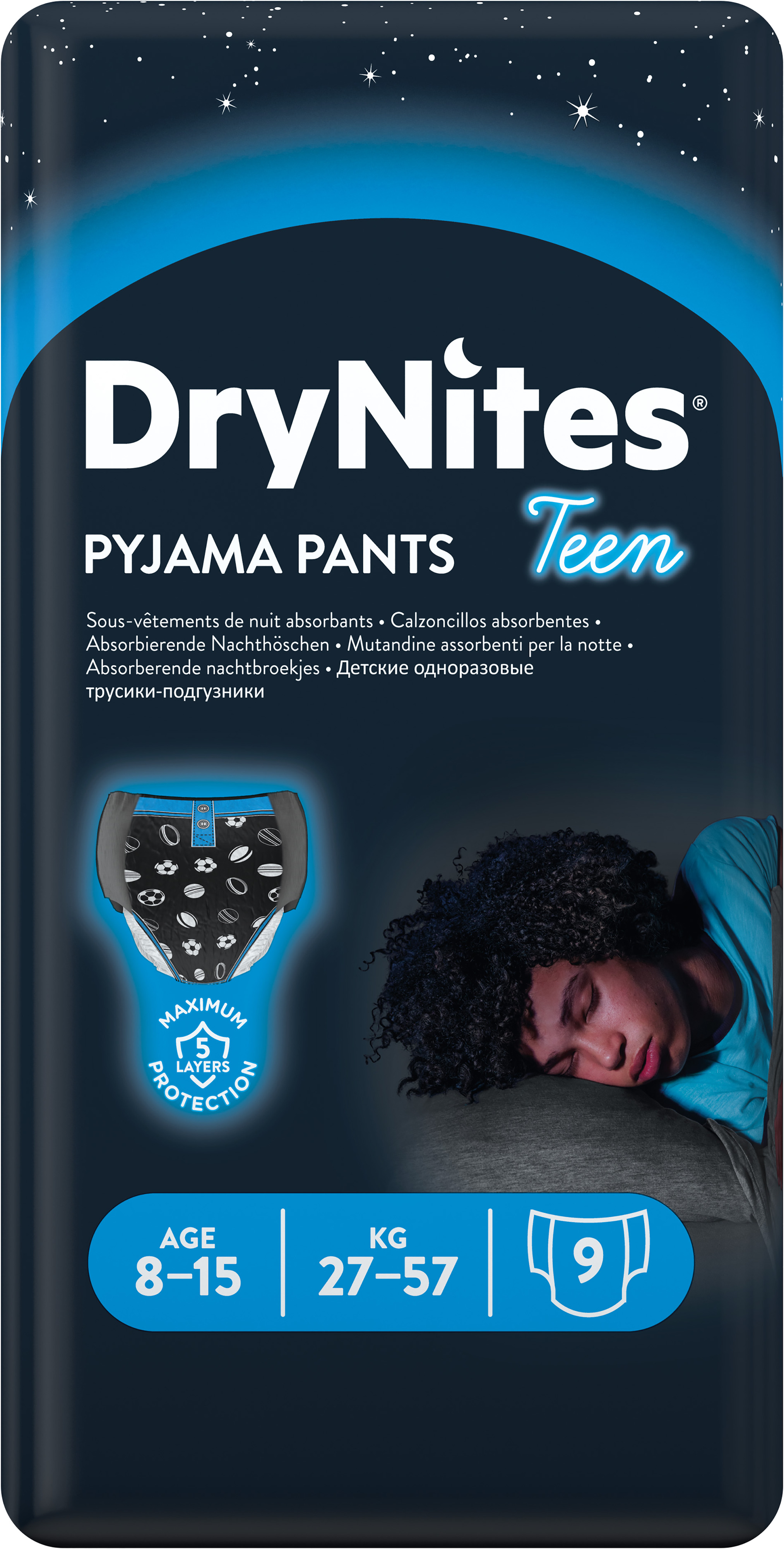 DryNites Nattblöja pojke, 8-15 år 9 st