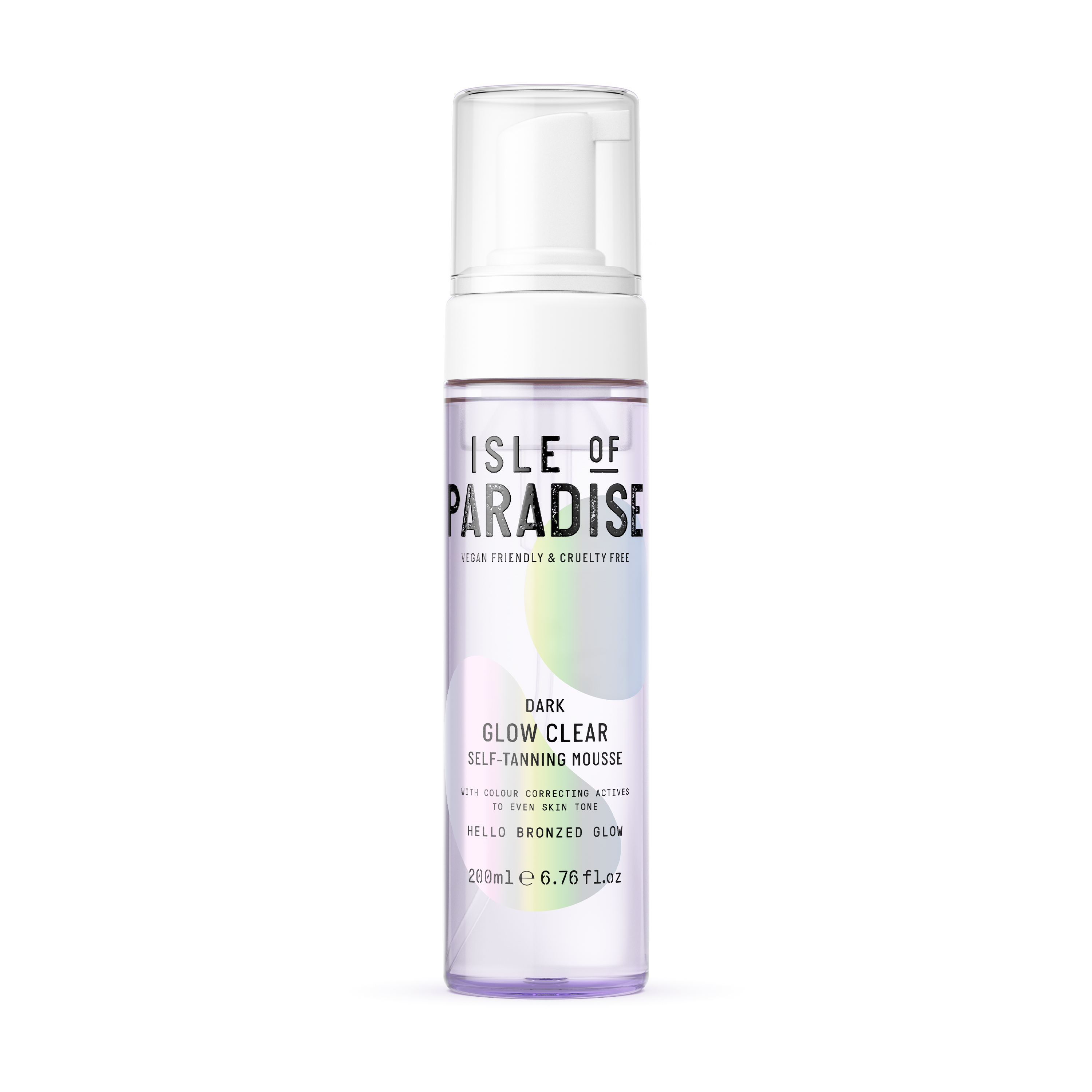 ISLE OF PARADISE Dark Glow Clear Self Tanning Mousse 200 ml