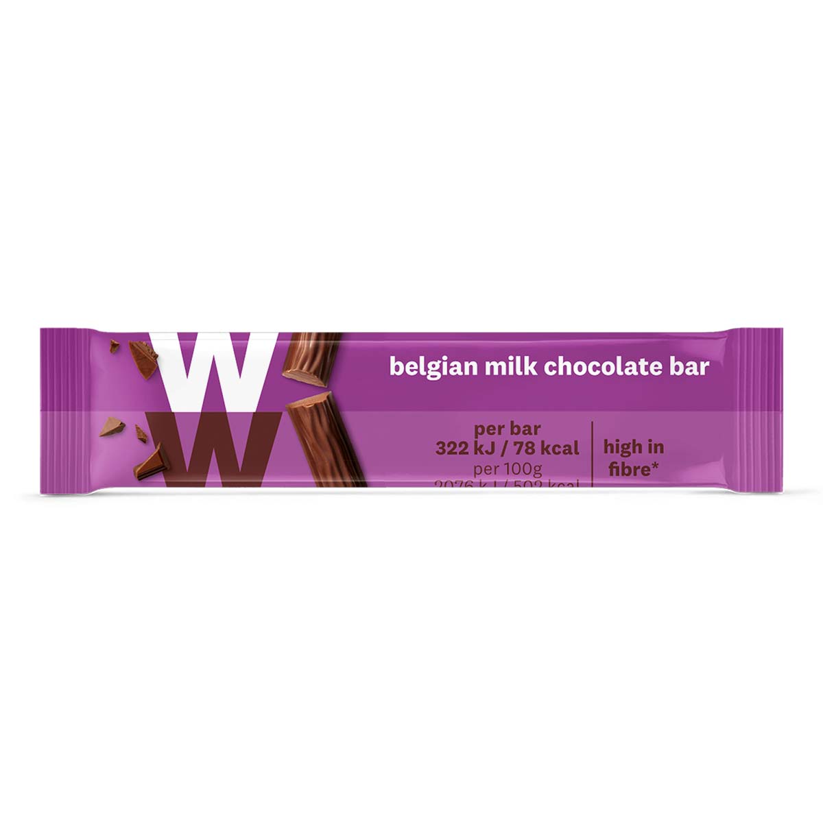 WW ViktVäktarna Bar Belgisk Mjölkchoklad 15,5 g