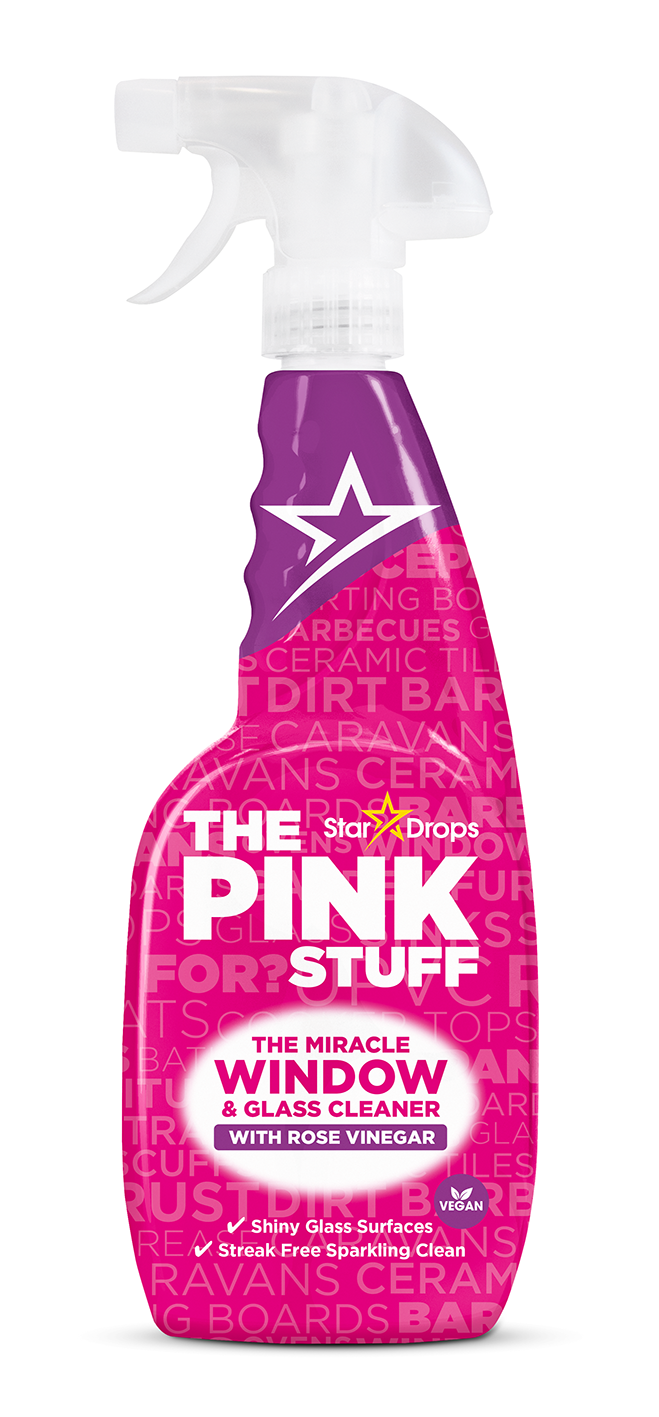 THE PINK STUFF The Miracle Window & Glass Cleaner Rose Vinegar 750 ml