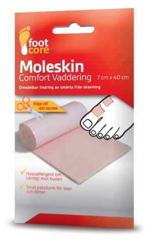 Footcore Skyddande Mollskinn 7 cm x 40 cm
