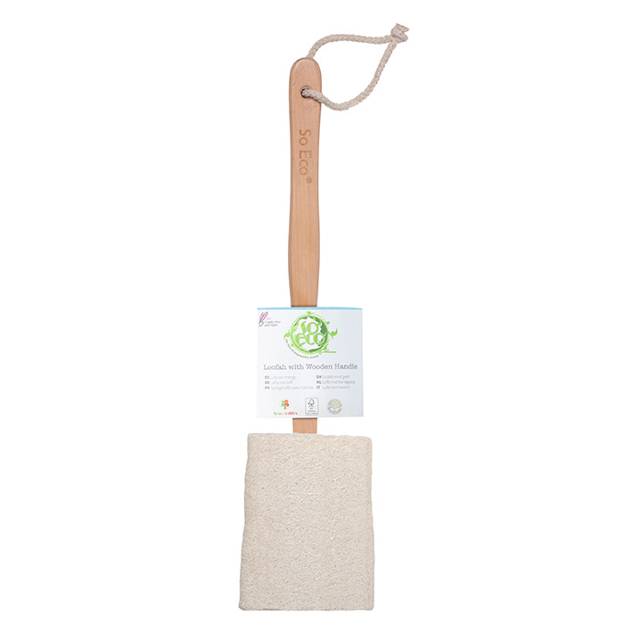 So Eco Flat Loofah With Wooden Handle 114 g