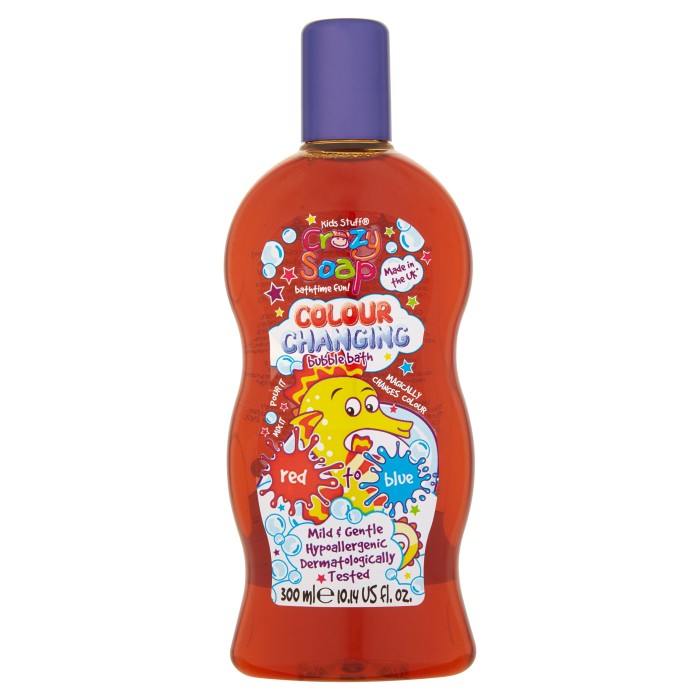 Kids Stuff Crazy Bubble Bath Red to Blue 300 ml