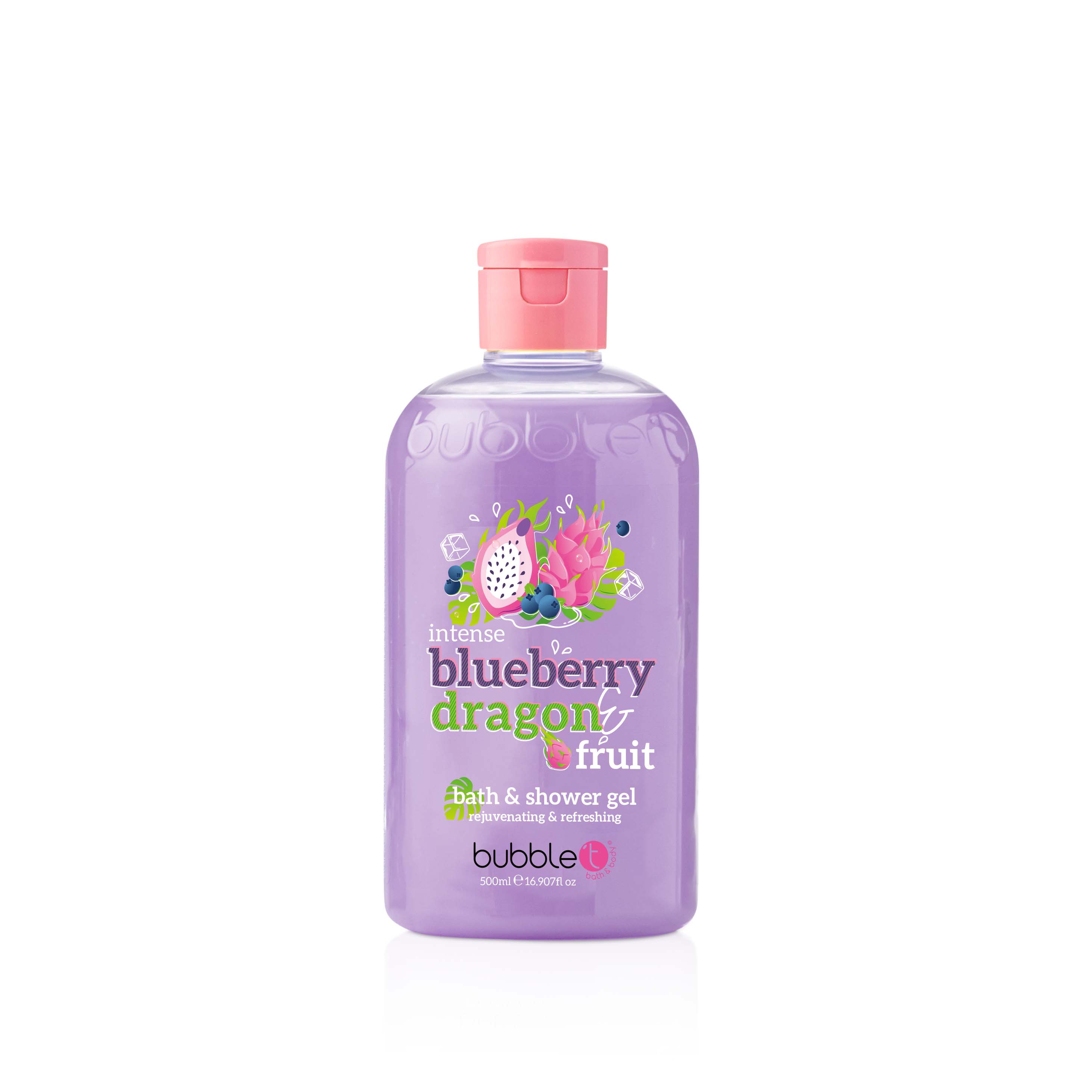 BubbleT Smoothie Blueberry & Dragon Fruit Bath & Shower Gel 500 ml