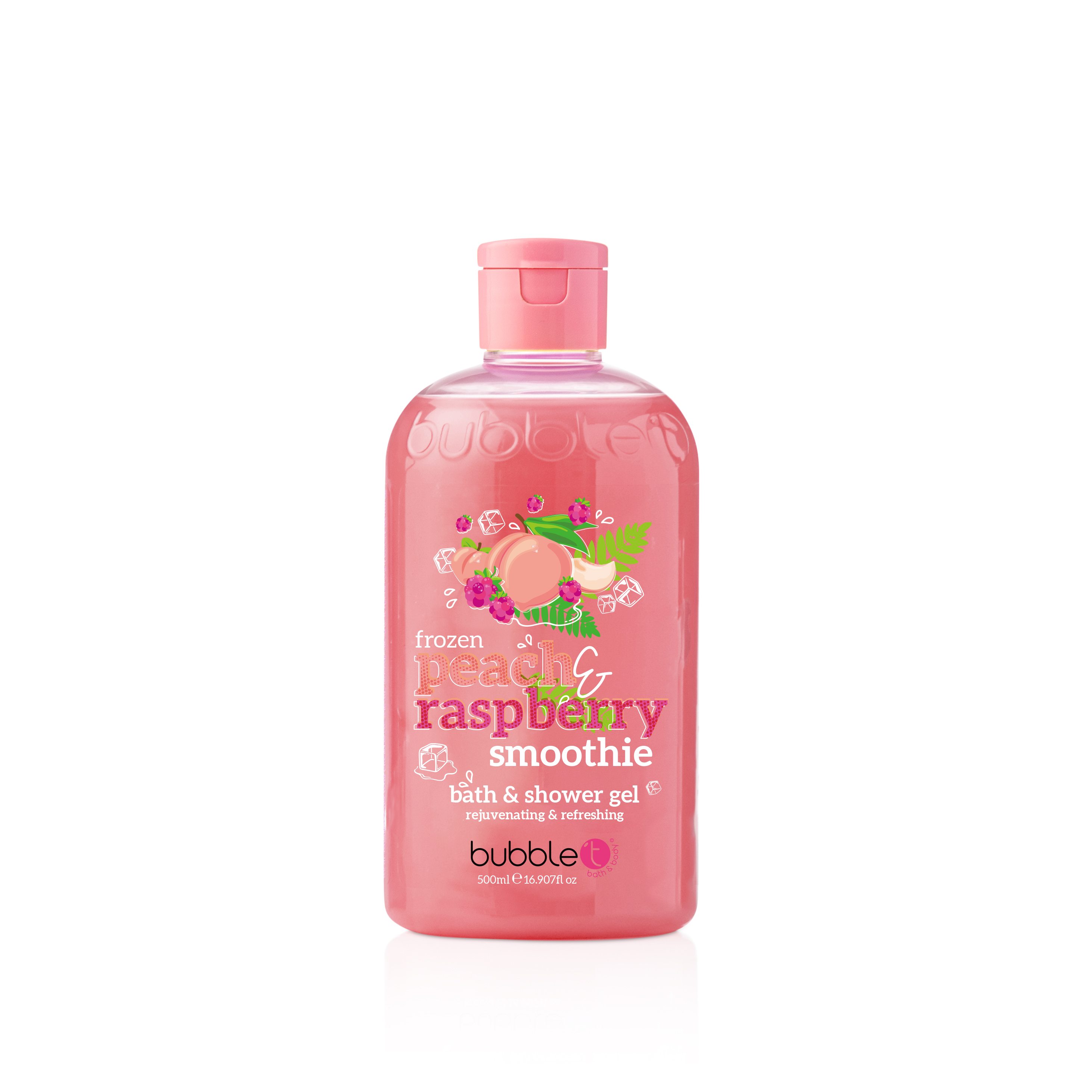 BubbleT Smoothie Peach & Raspberry Bath & Shower Gel 500 ml