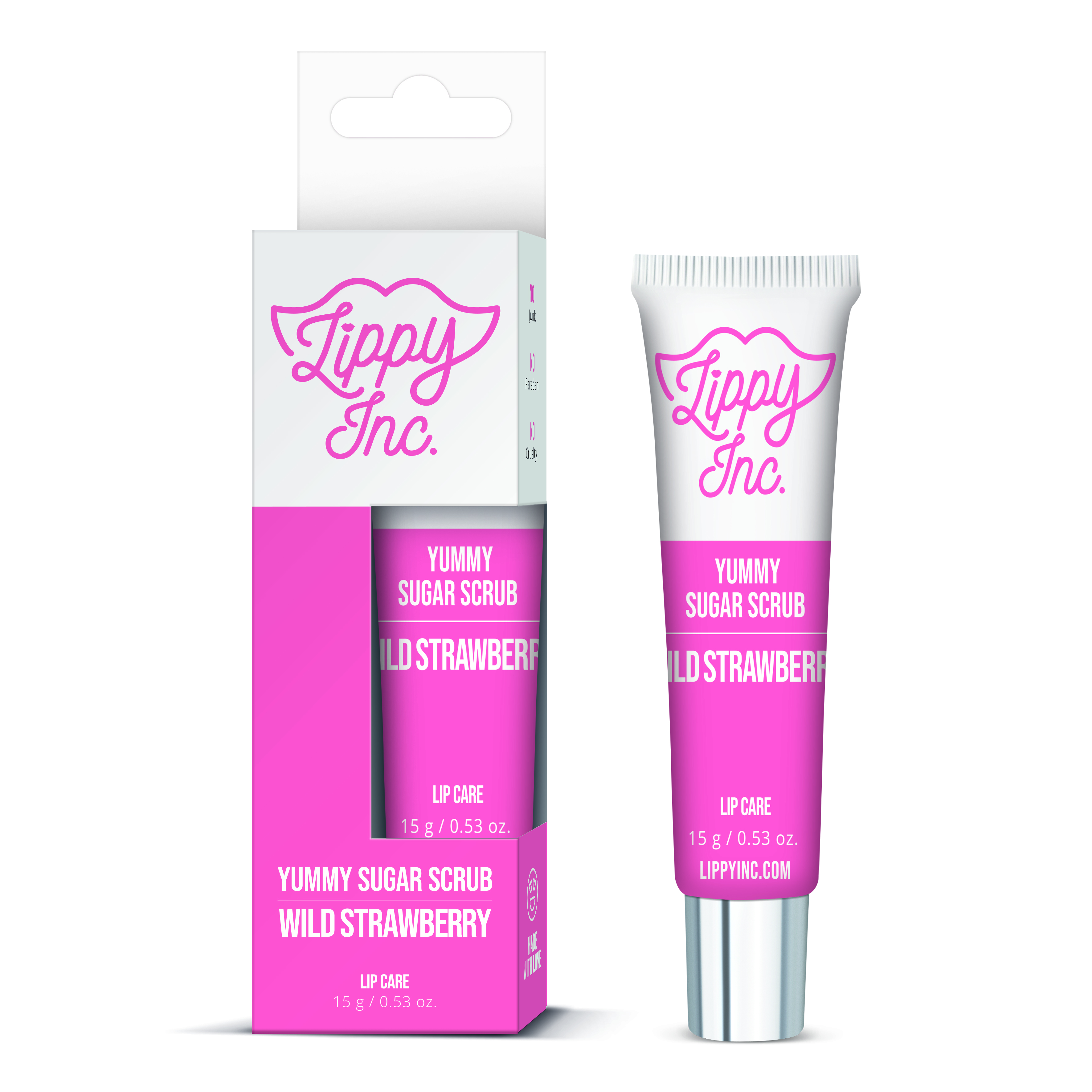 Lippy Inc. Lip Scrub Wild Strawberry 15 g