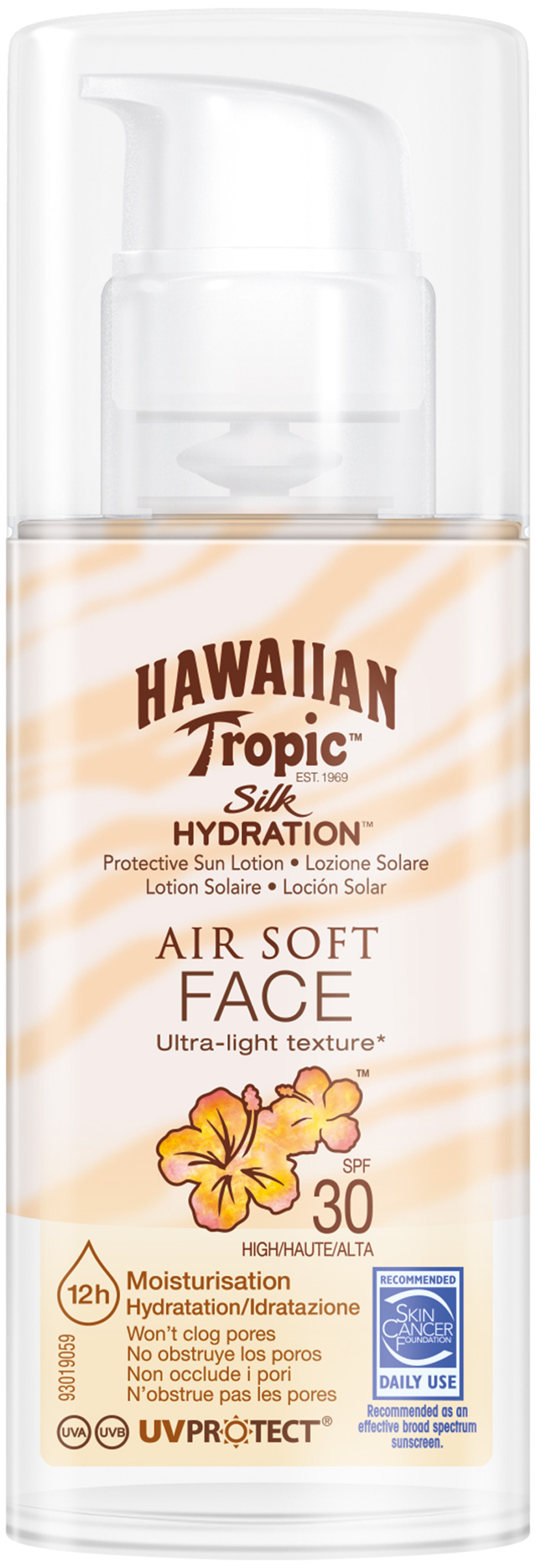 Hawaiian Tropic Silk hydration air face lotion spf 30 50 ml