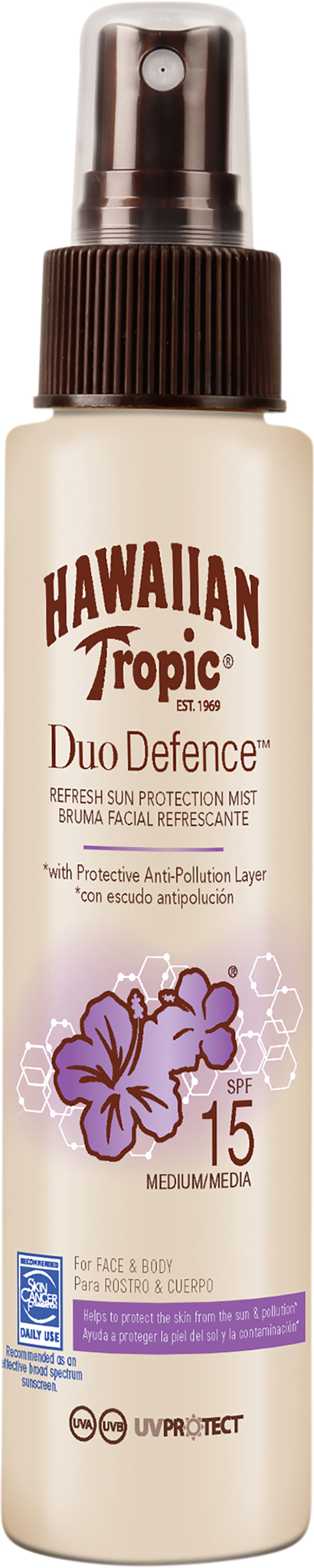 Hawaiian Tropic DuoDefence Mist Spf 15 100 ml