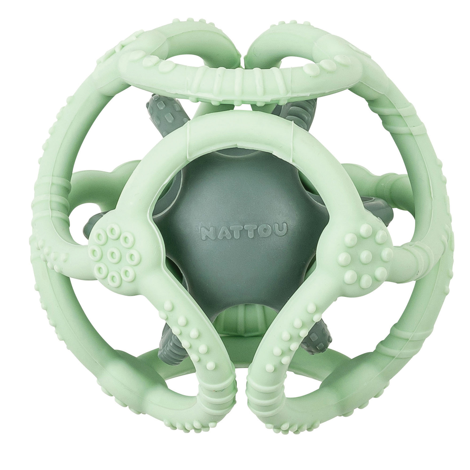 Nattou Soft Silicone Aktivitetsboll Grön 1 set