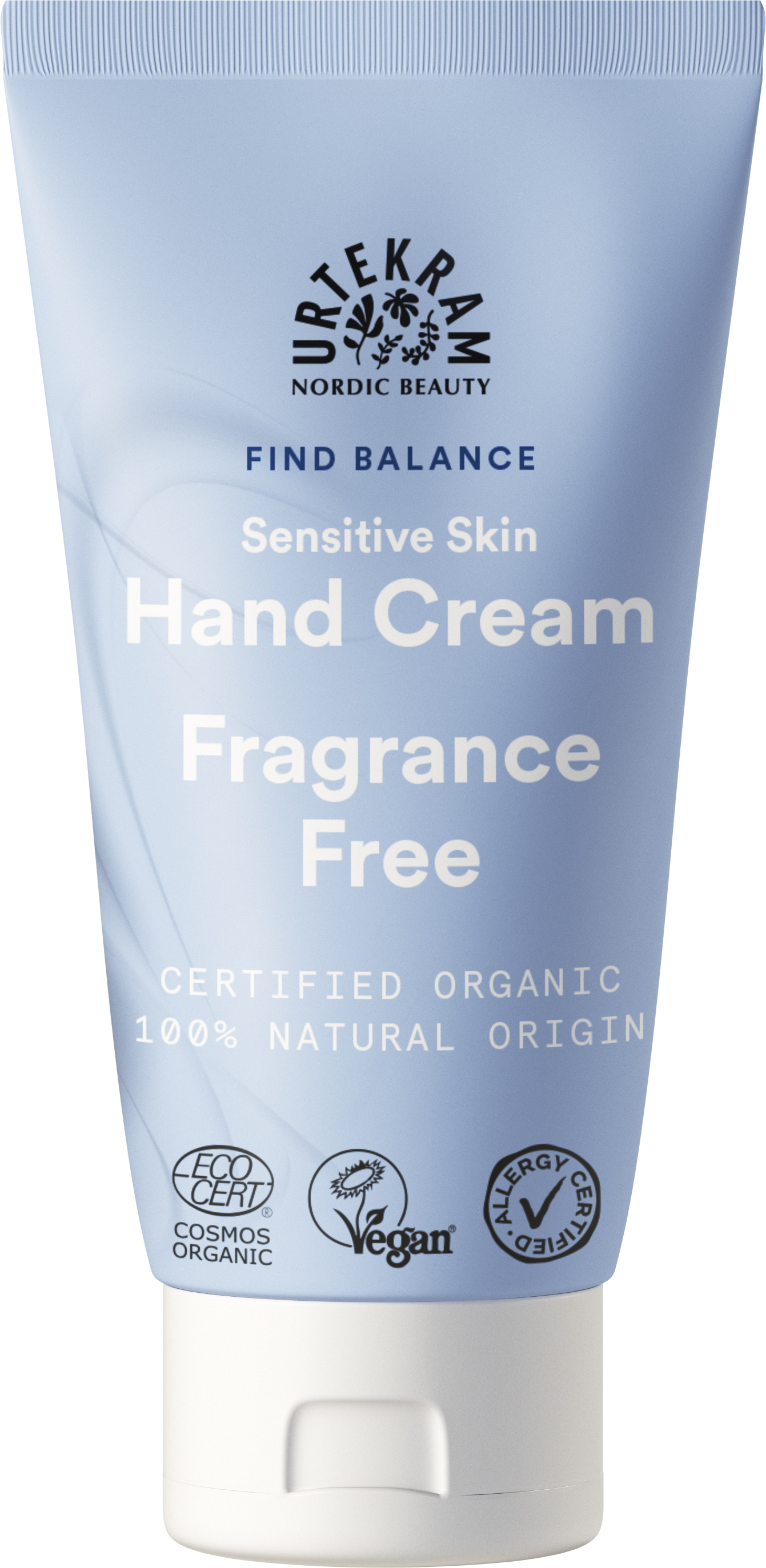Urtekram Beauty Fragrance Free Hand Cream 75 ml