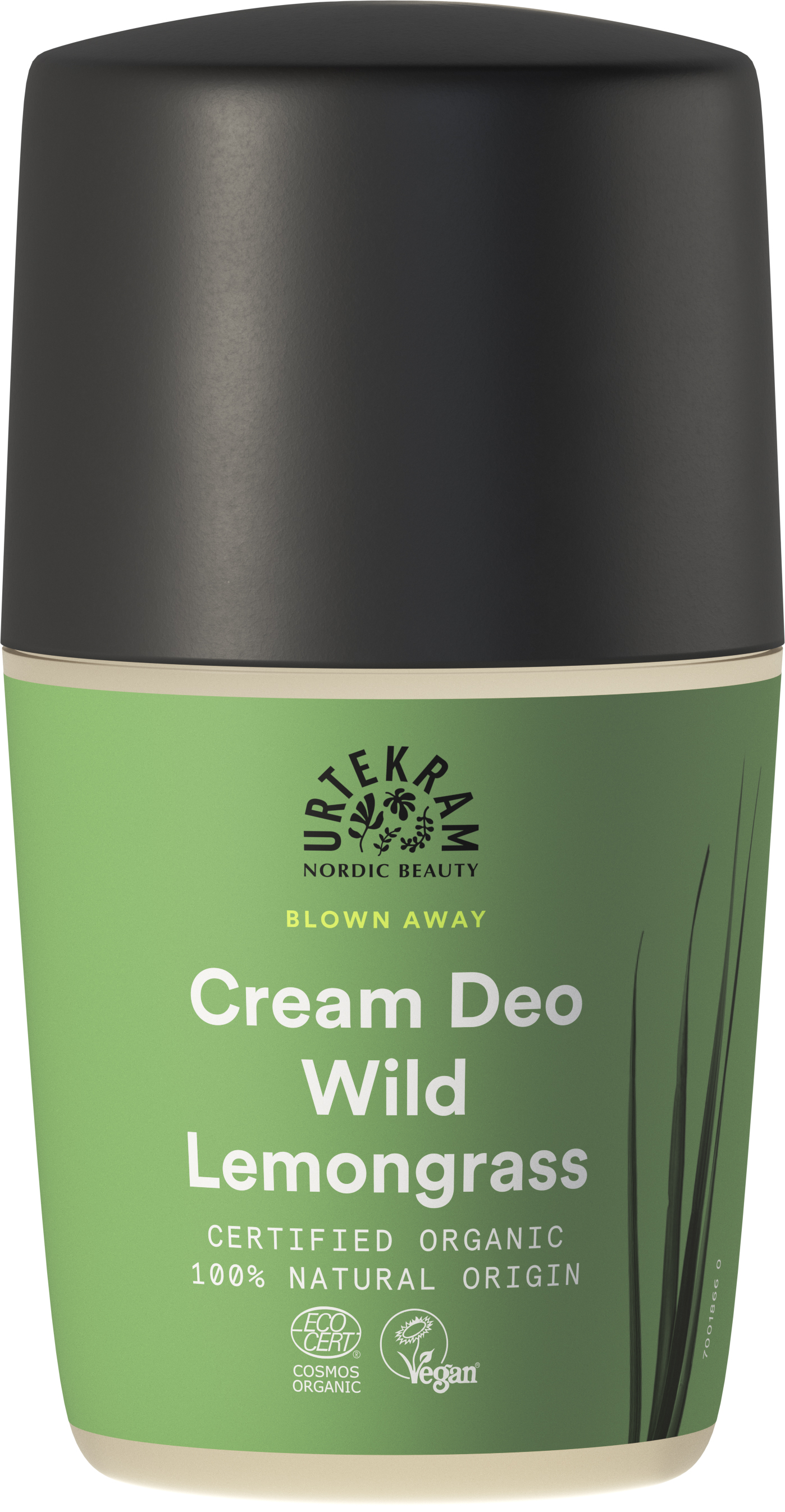 Urtekram Beauty Blown Aaway Wild Lemongrass Cream Deo Roll-on 50 ml